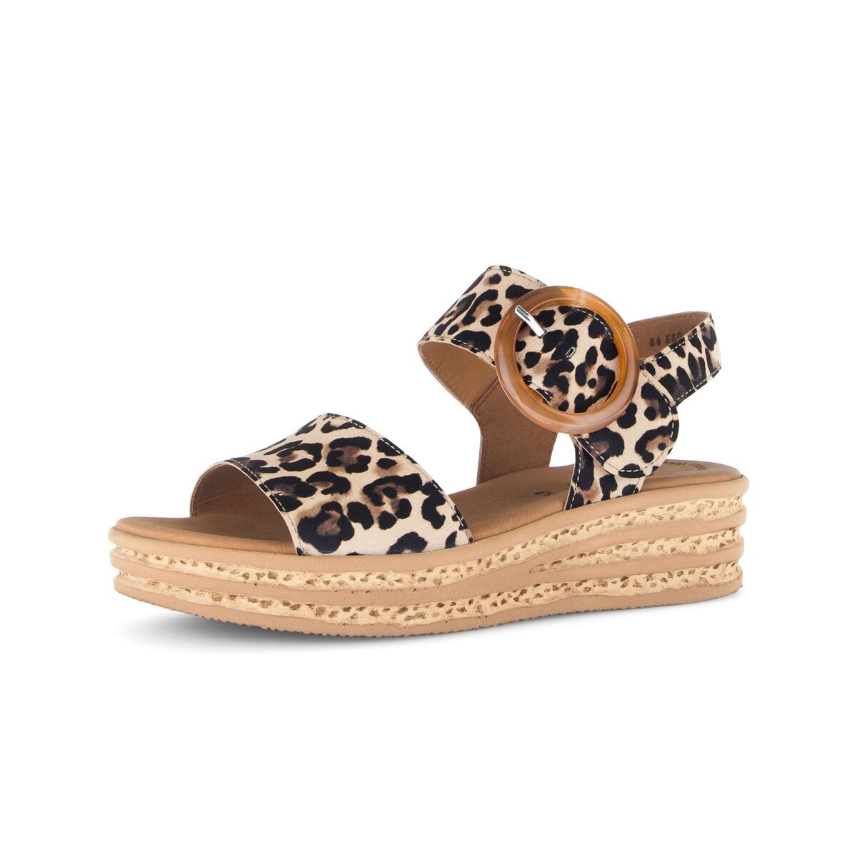 Plateausandaletten GABOR "Plateau Sandale", Damen, Gr. 39, beige, Schuhe
