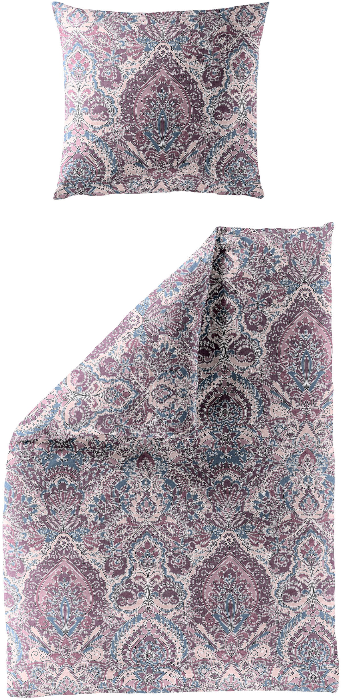 BIERBAUM Bettwäsche "3846" 2 Stk. Biber, 100 % Baumwolle, pflegeleicht, kus günstig online kaufen