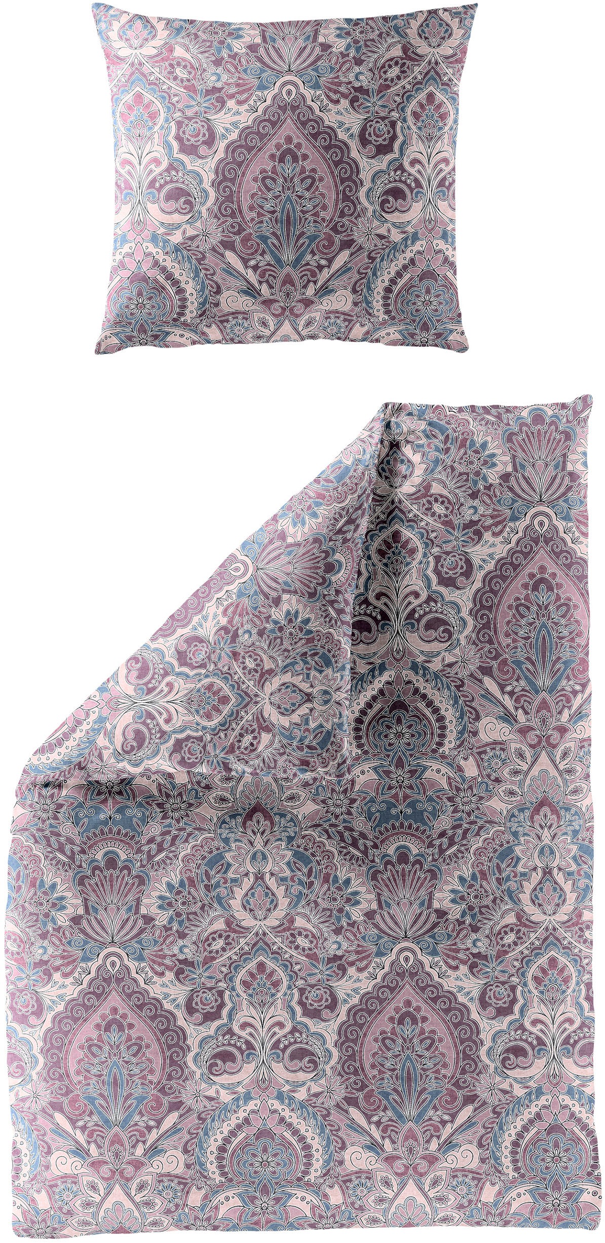 BIERBAUM Bettwäsche "3846" 2 Stk. tlg. Biber, 100 % Baumwolle, pflegeleicht günstig online kaufen