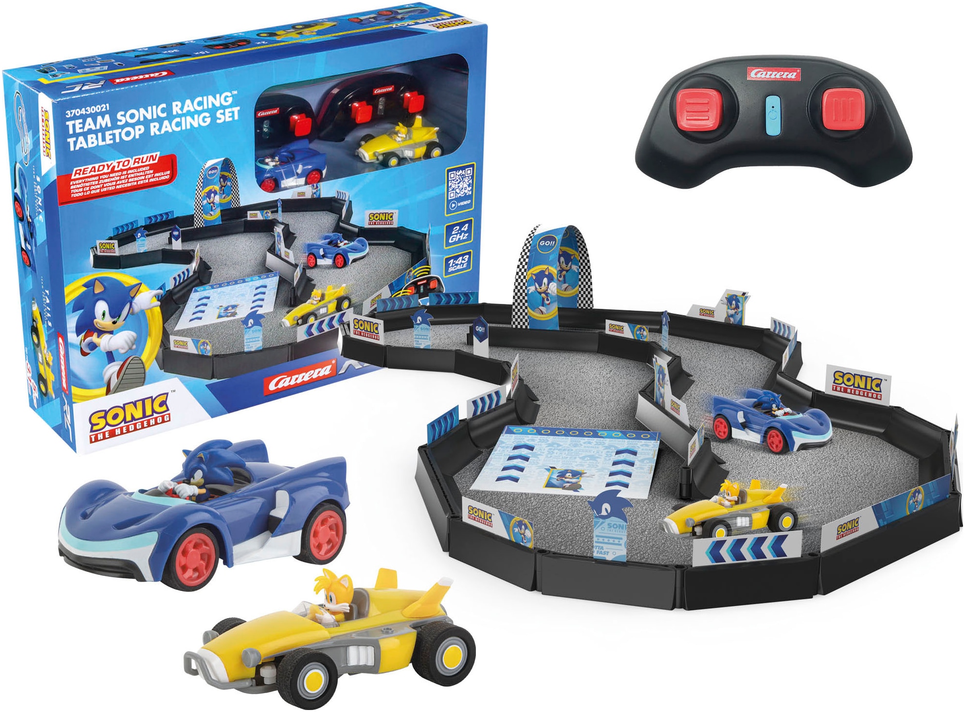 RC-Figur »Carrera® RC, Spielset, Team Sonic Racing™ Tabletop Racing Set«, Mini Race Track