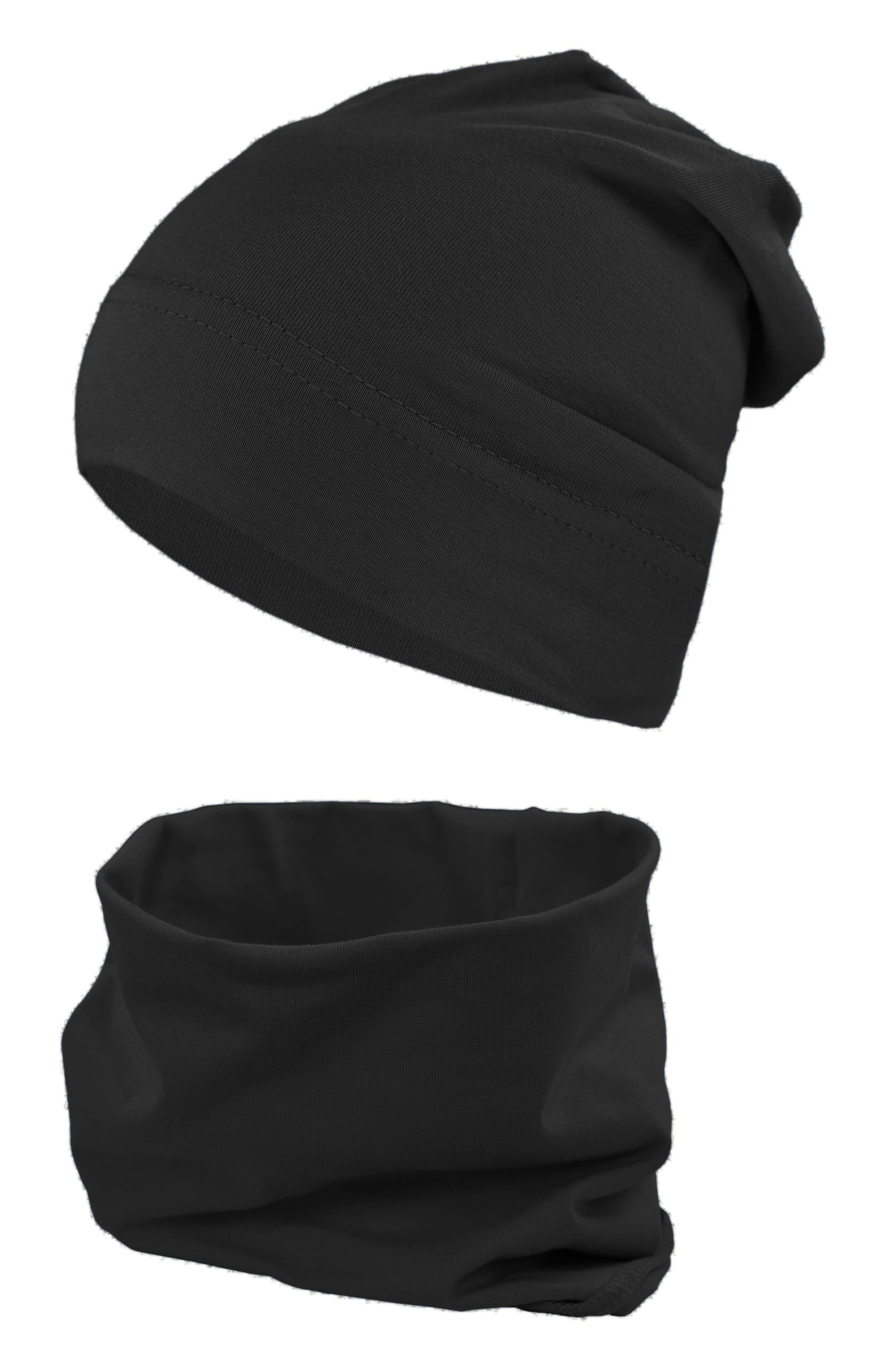 TupTam Beanie "Mütze Jungen Beanie Mütze und Schlauchschal 2er Set"