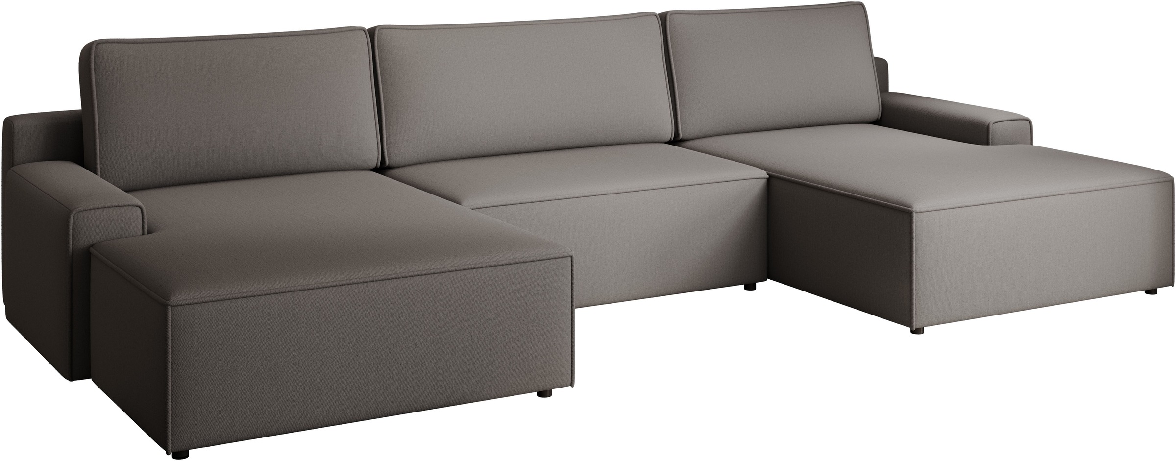 TRENDMANUFAKTUR Wohnlandschaft »Challenge, Schlafsofa mit Bettkasten, Couch in U-Form, Breite 333 cm«, XXL Sofa mit Bettkasten & Schlaffunktion, auch in trendigem Cordstoff