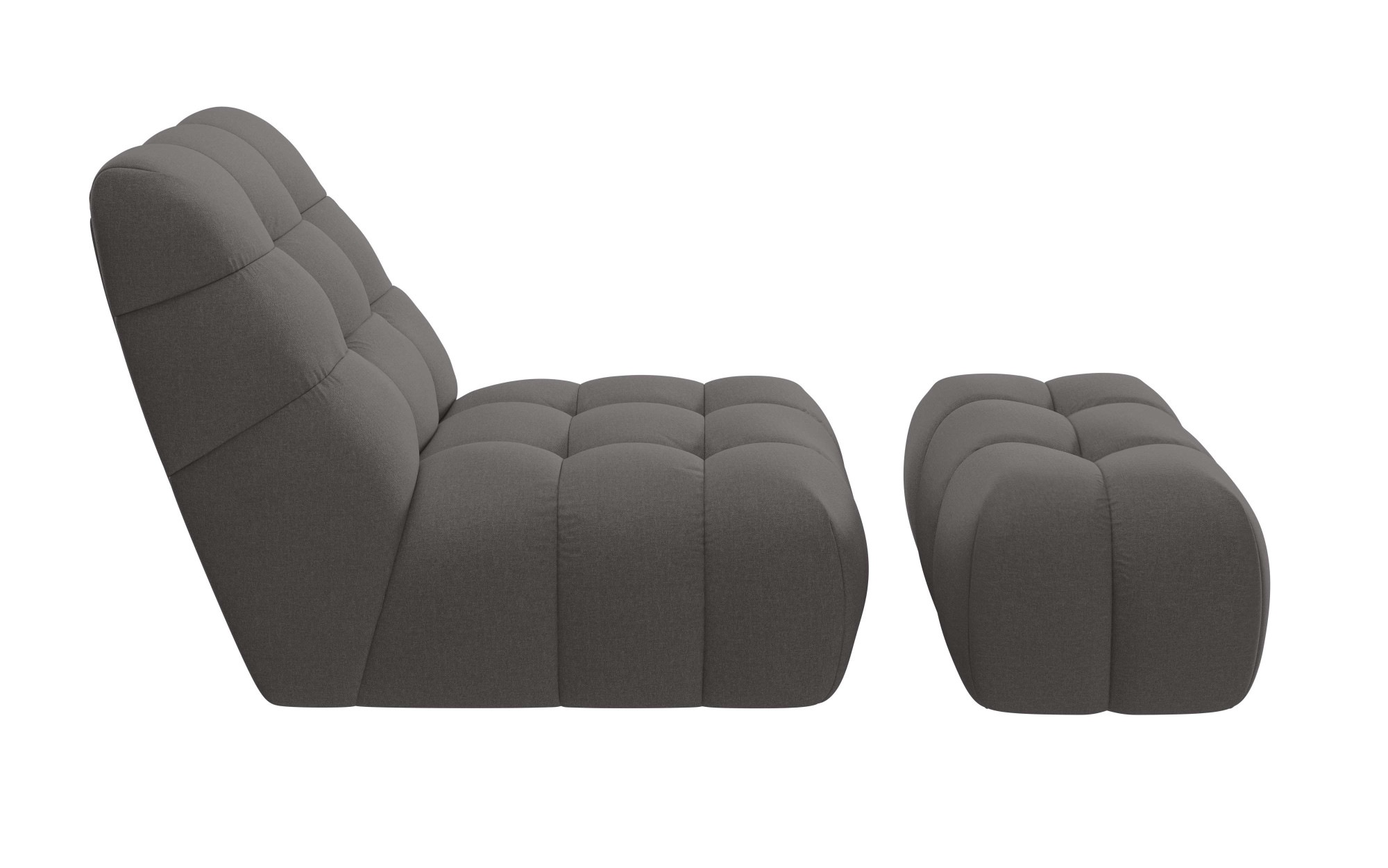 Guido Maria Kretschmer Home&Living XXL-Sessel »AURELIAN Loveseat XXL mit Hocker im Set, Lese-Sessel, Relaxsessel,«, mit Wellenunterfederung, Struktur fein, Struktur grob, Velours