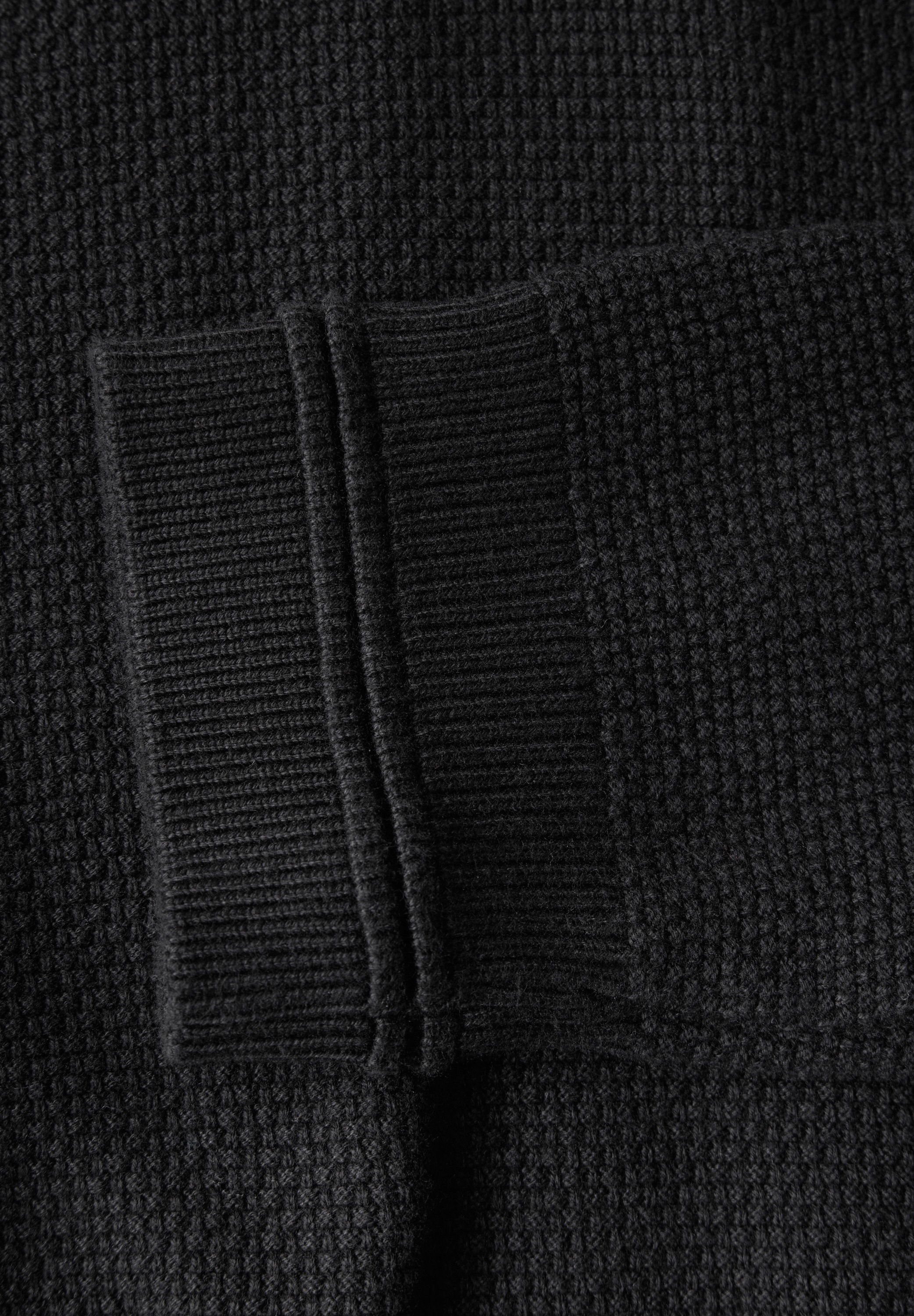 STREET ONE MEN Strickpullover, mit grober Struktur