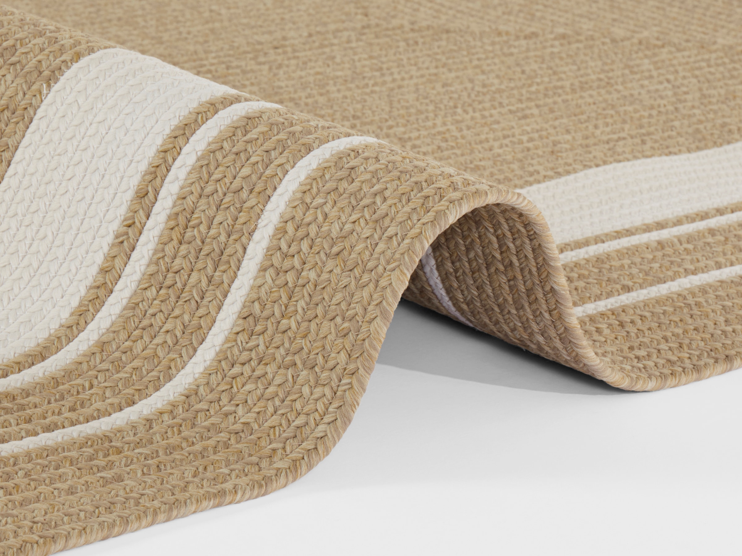 NORTHRUGS Teppich »Trenzado«, rechteckig, 10 mm Höhe, In- & Outdoor, Handmade-Look, Läufer, Wetterfest, Balkon, Wohnzimmer