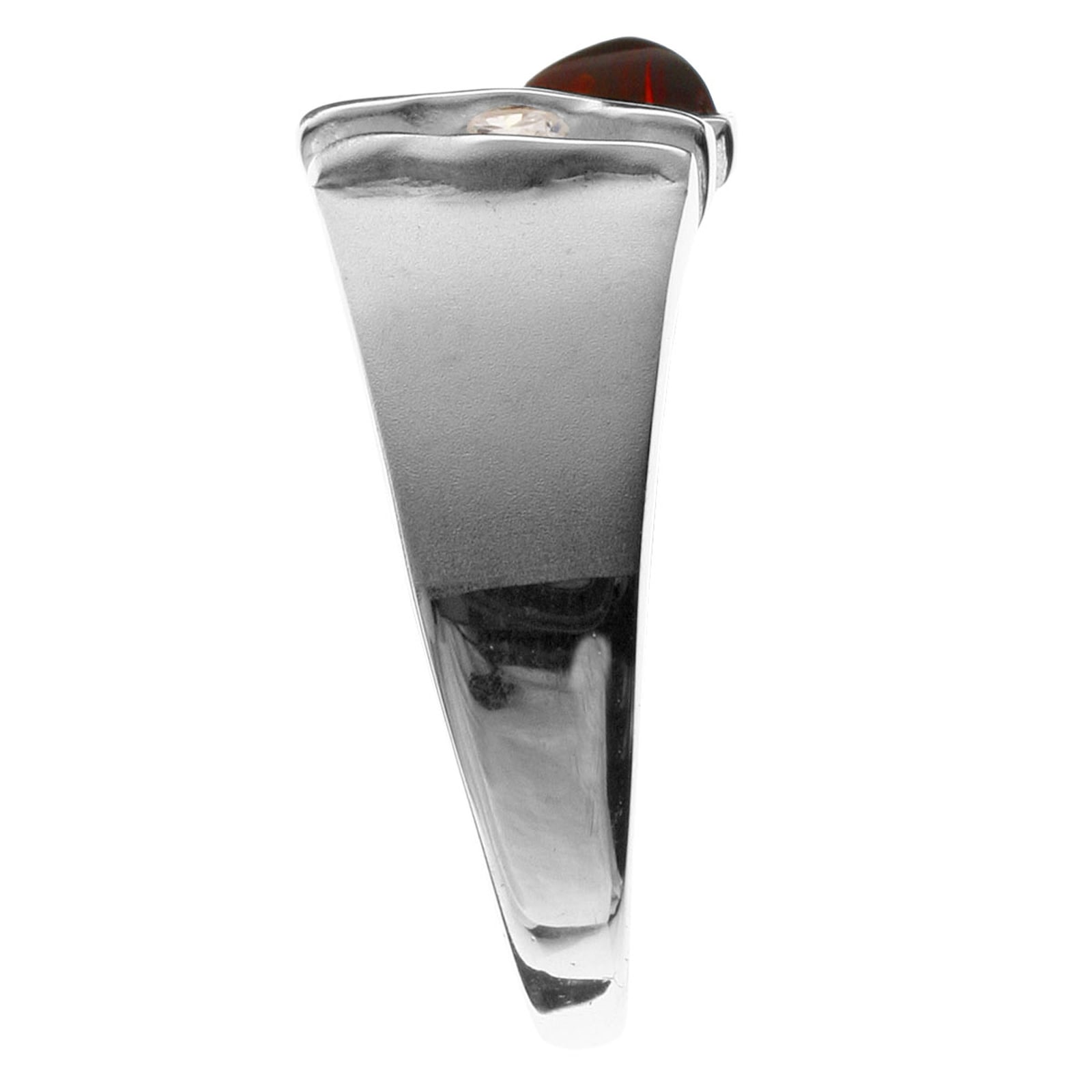 OSTSEE-SCHMUCK Fingerring »- Benita - Silber 925/000 - Bernstein/Zirk.«