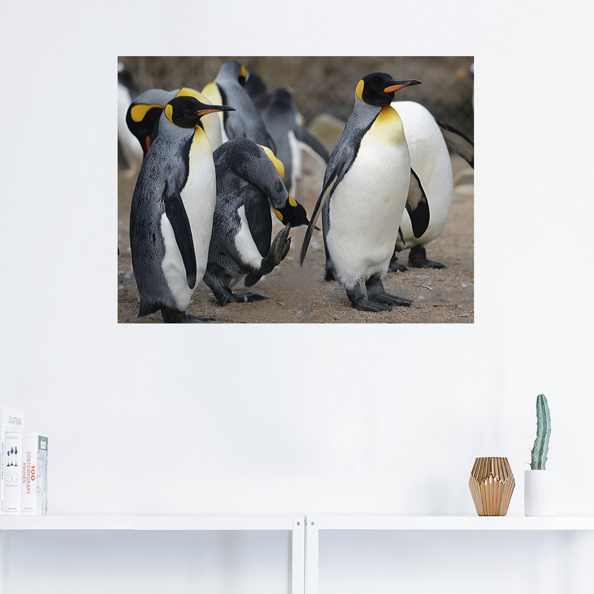 Artland Wandbild »Königspinguin«, Vögel, (1 St.), als Leinwandbild, Wandaufkleber in verschied. Größen