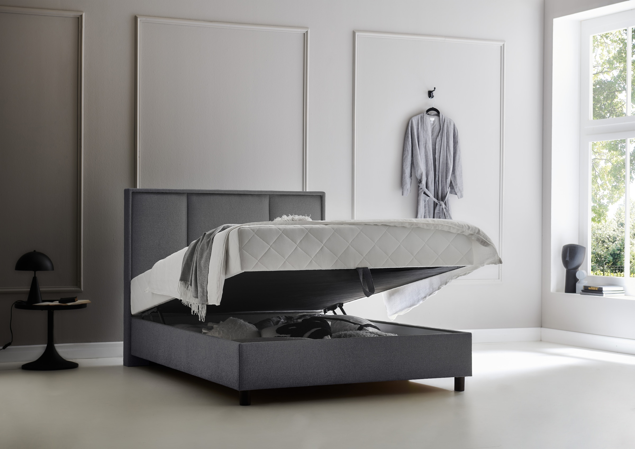 ATLANTIC home collection Boxbett »ARLA«, mit Taschen-Federkernmatratze und Bettkasten