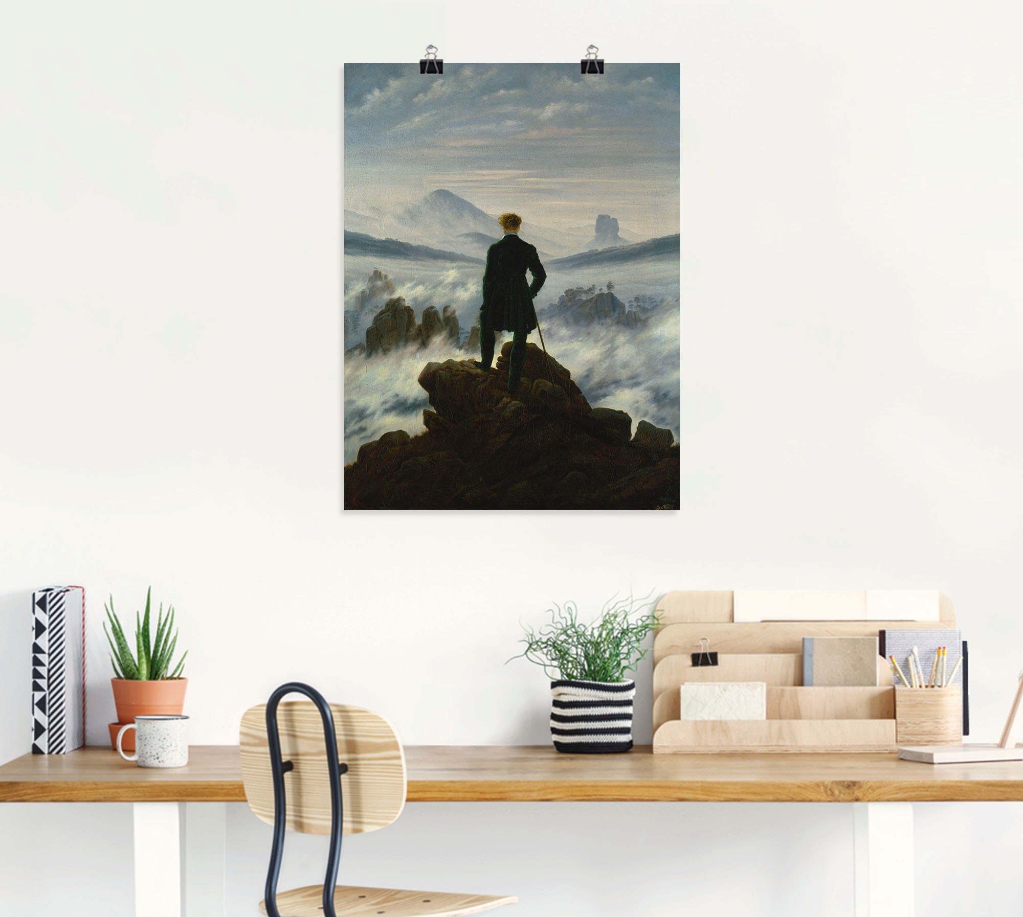 Artland Wandbild "Der Wanderer über dem Nebelmeer. Um 1818" Mann 1 Stk. tlg günstig online kaufen