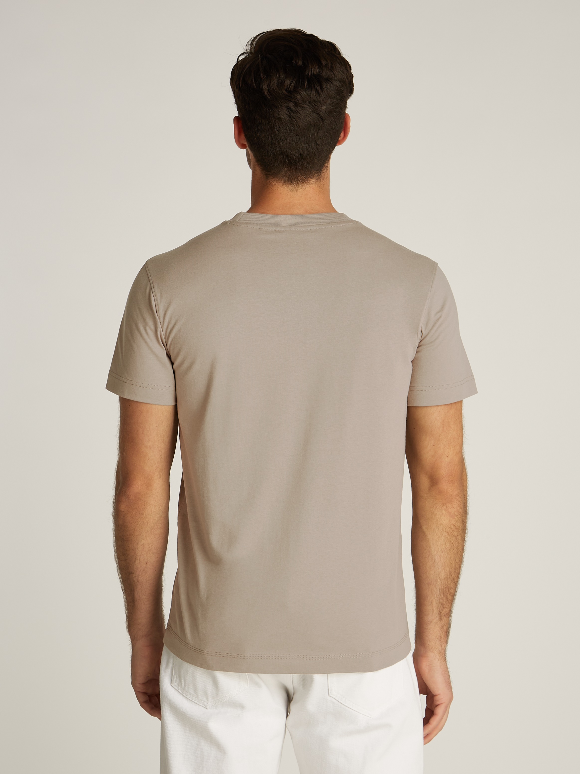 Calvin Klein Jeans »WOVEN LABEL REGULAR TEE« Logostickerei