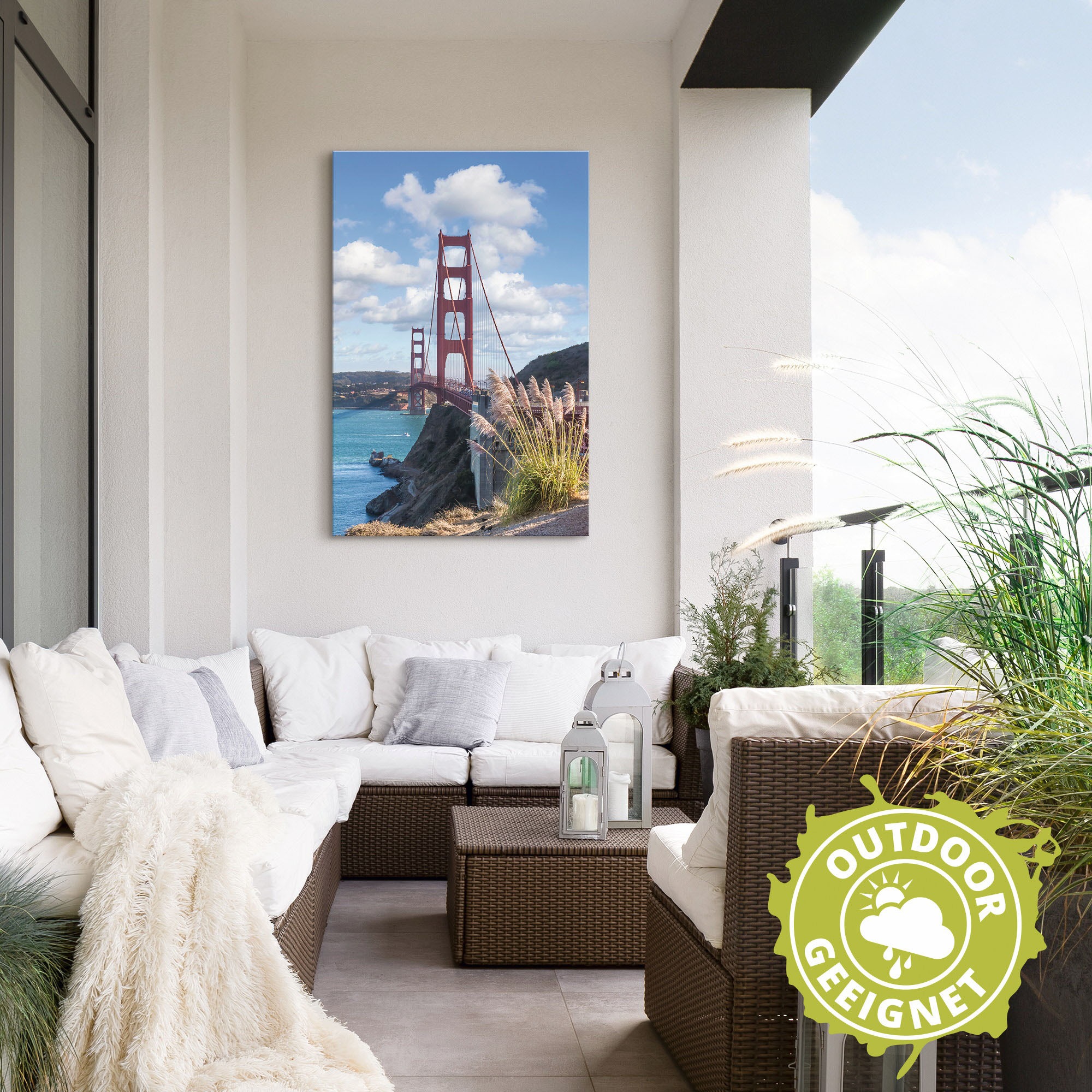 Artland Wandbild »SAN FRANCISCO Golden Gate Bridge«, San Francisco, (1 St.), als Leinwandbild in verschied. Größen