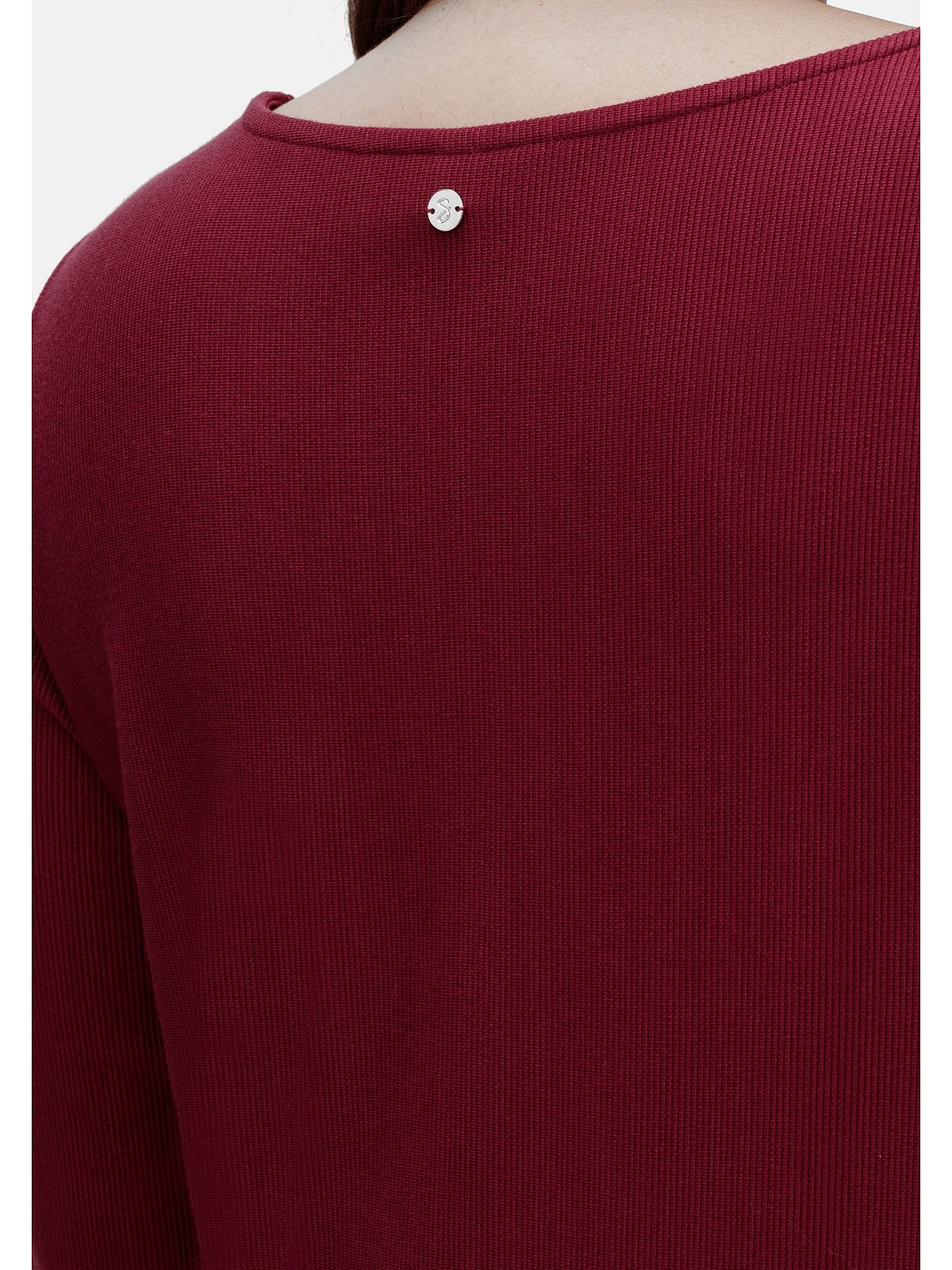 Sheego 3/4-Arm-Shirt »Große Größen«, mit Kellerfalte, in A-Linie