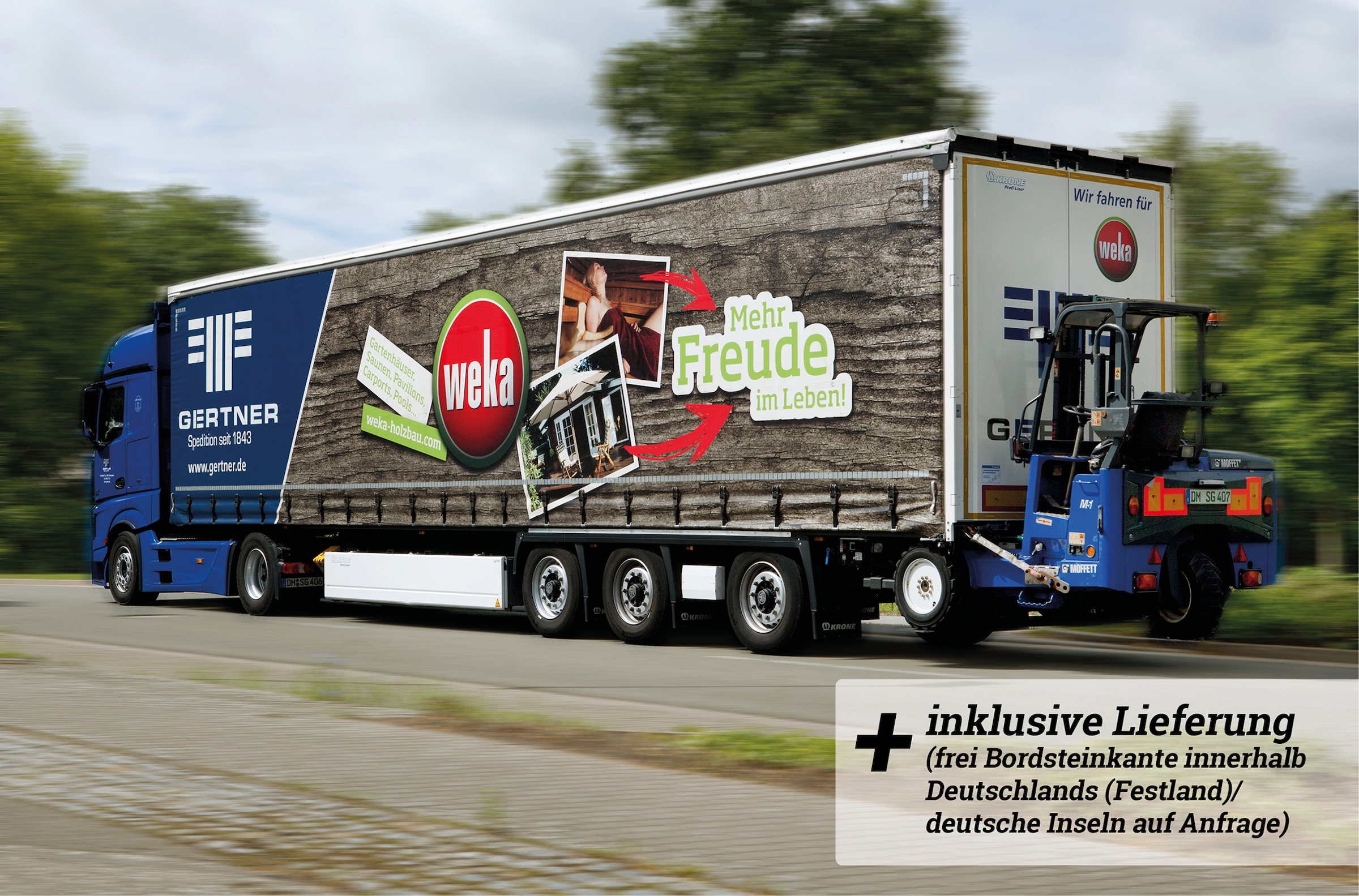 weka Saunahaus »Design-Saunahaus Cubilis«, Blockbohlen, modernes wekaLine-Profil