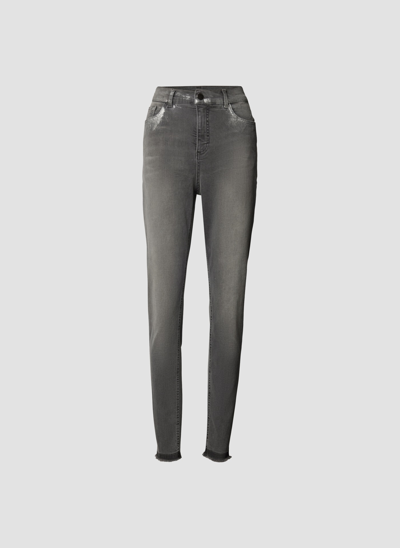 LeComte Jerseyhose »LeComte Trendige graue Slim-Fit-Jeans«