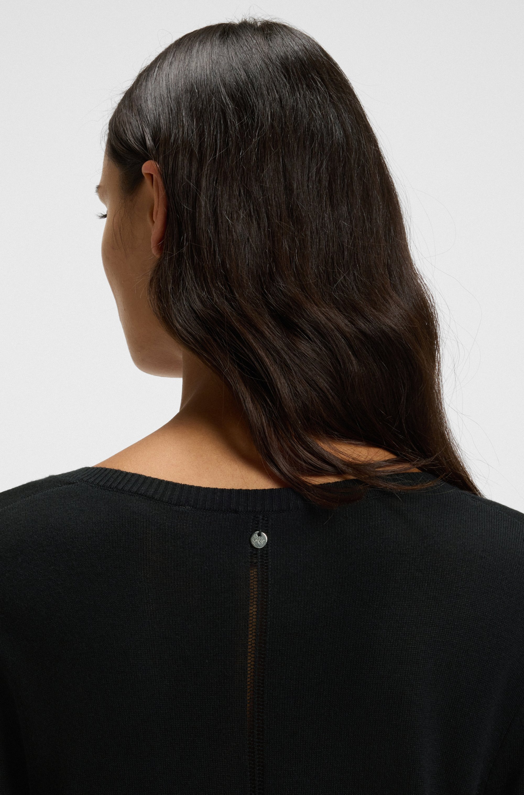 BOSS ORANGE Strickpullover "Fiaffella Premium Damenmode", mit Ajouré-Detail günstig online kaufen