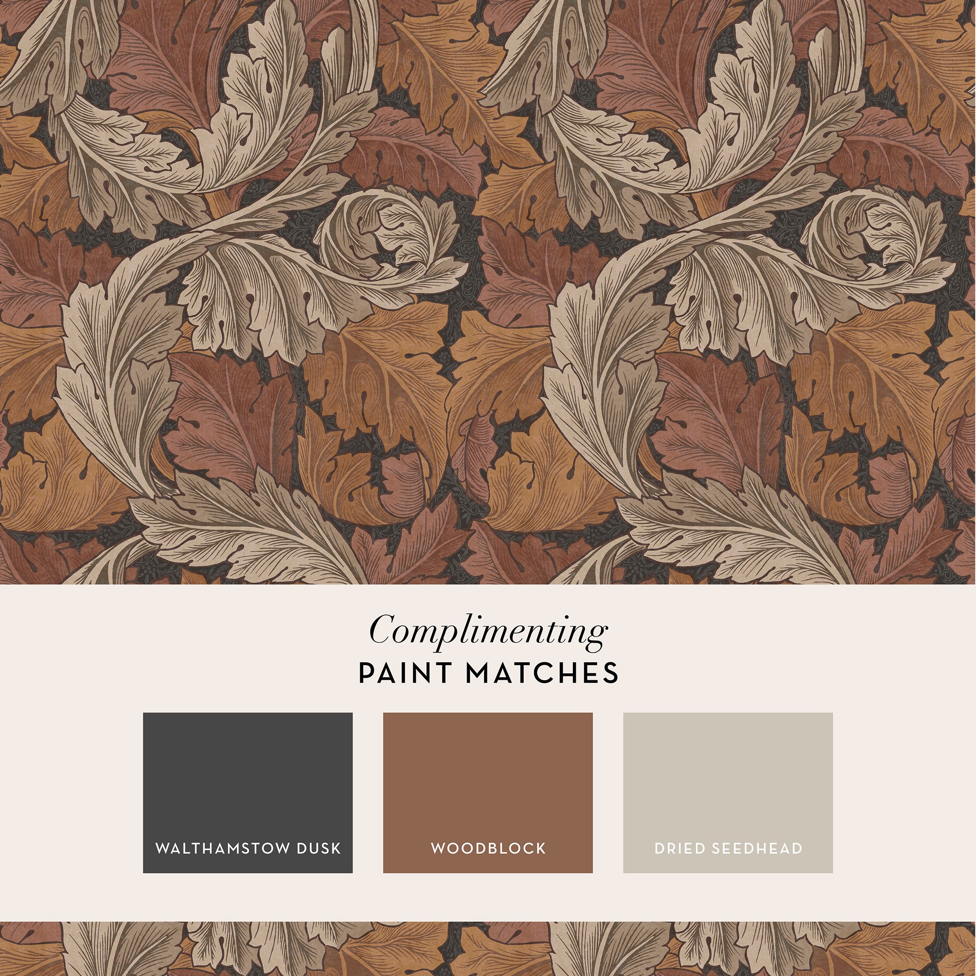 WILLIAM MORRIS AT HOME Vliestapete »Acanthus«, Retro, Design Tapeten