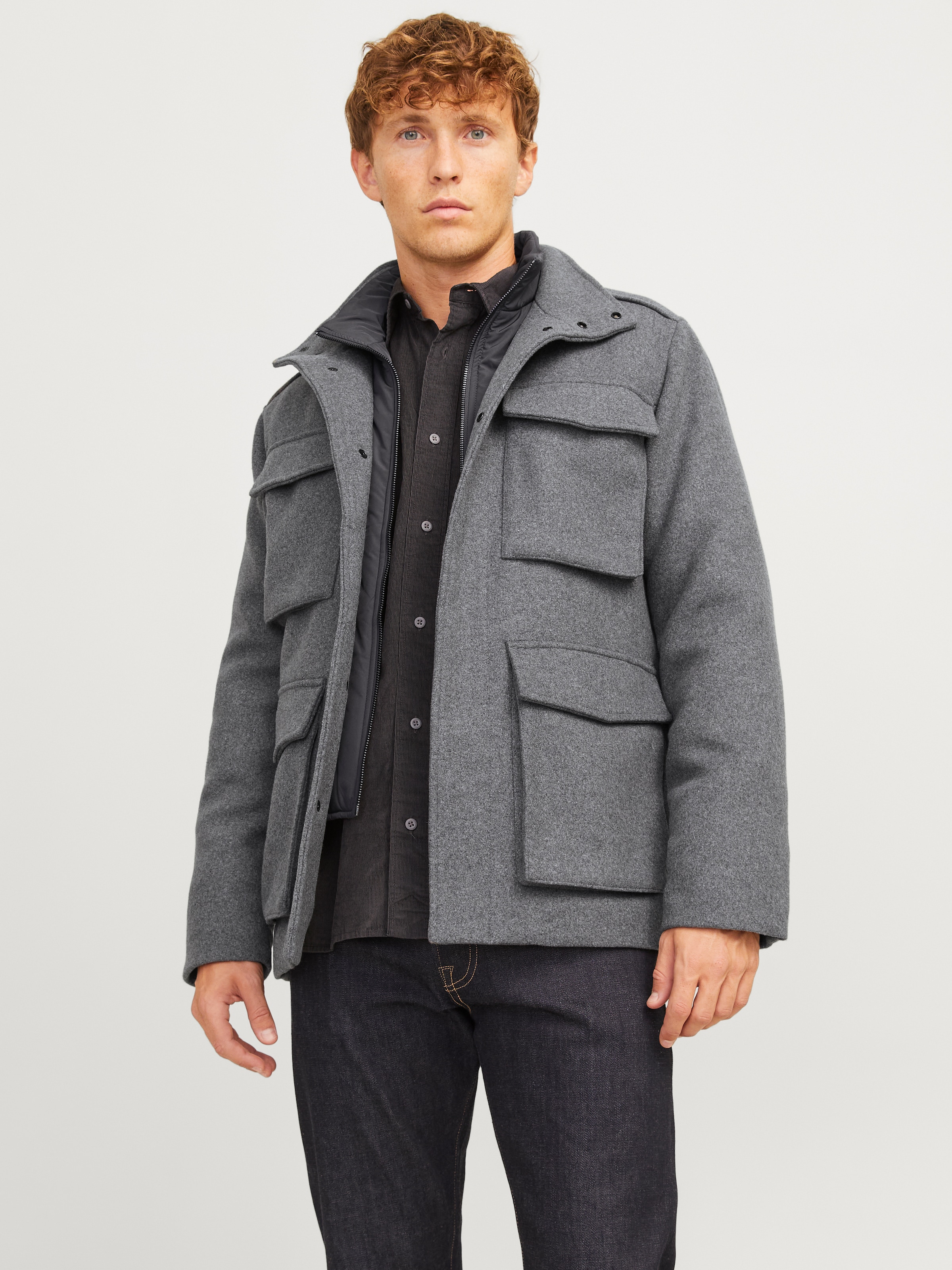 Wolljacke »JPRCCALEX WOOL BLEND FIELD JACKET SN«