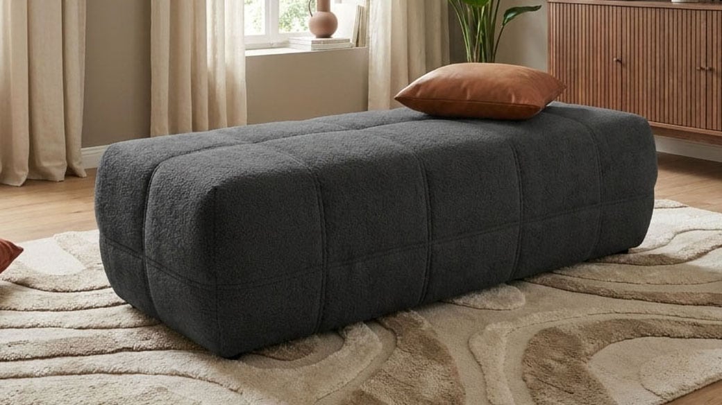 OTTO home Hocker "Ballerup 150 cm breit" Große Ausführung, passend zur Polsterserie Ballerup