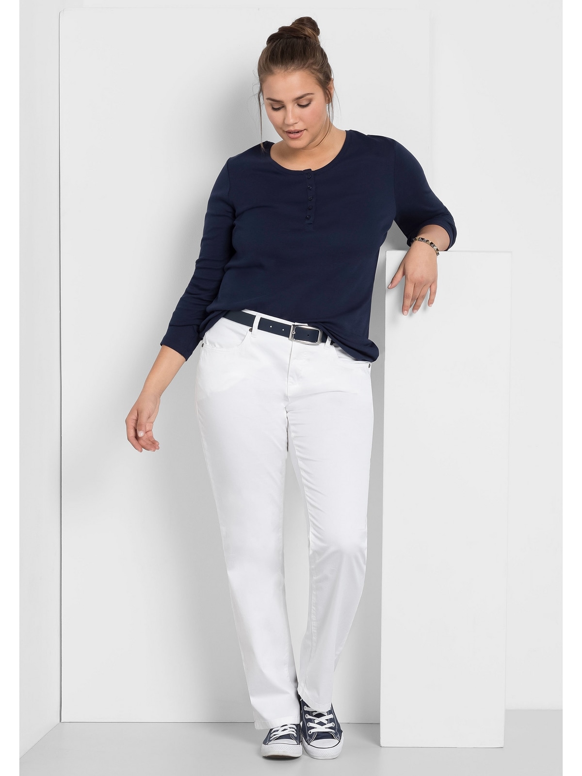 Sheego Stretch-Hose »Große Größen«, elastische Twill-Qualität