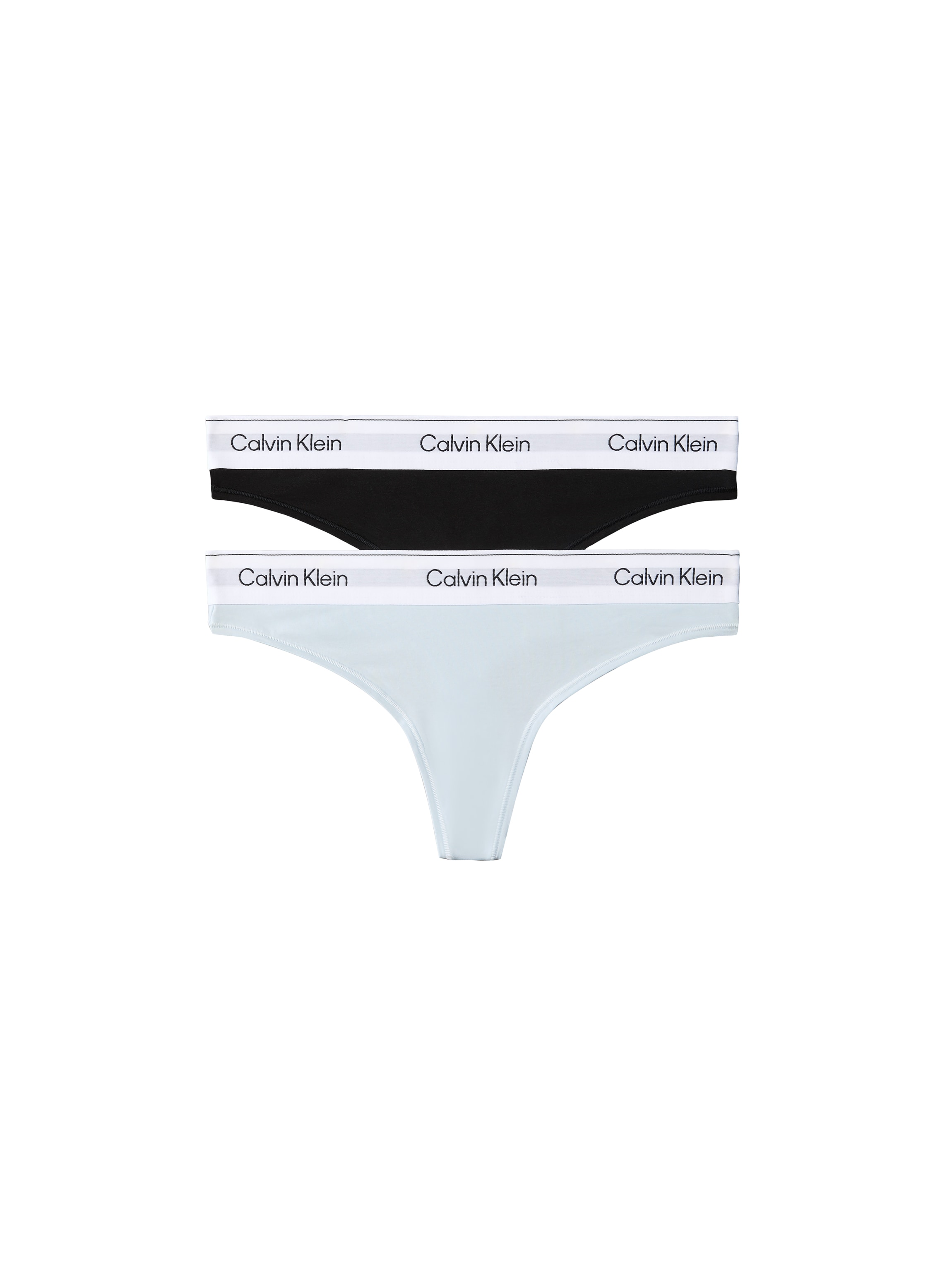 Calvin Klein Underwear "THONG 2PK" Packung, 2er-Pack, Körpernahe Passform mit elastischem Bund