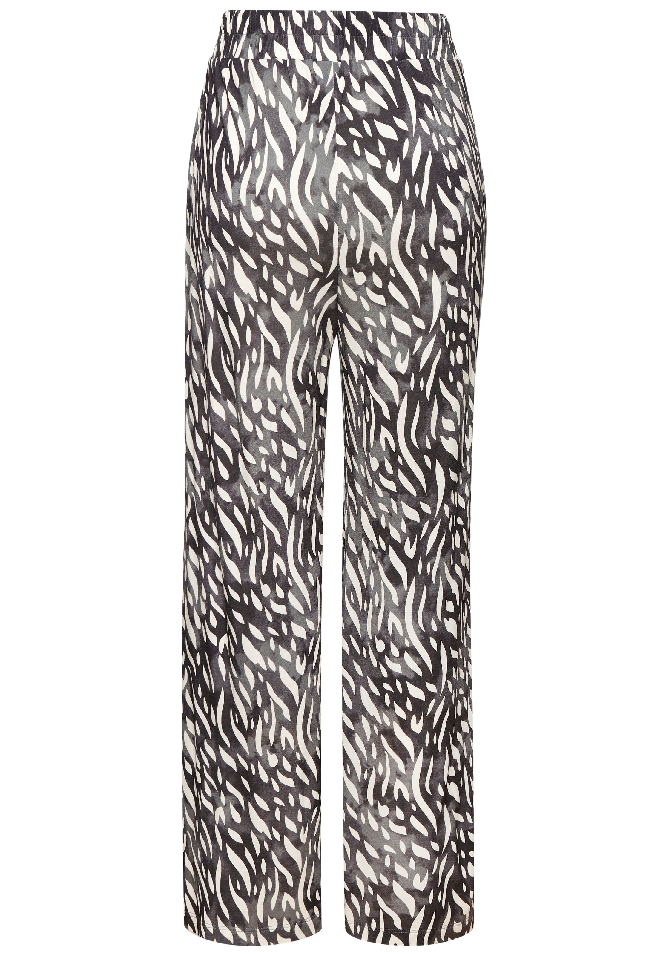 Thumbnail - LASCANA Palazzohose aus Viskosejersey, Schlupfhose mit Alloverprint und Taschen