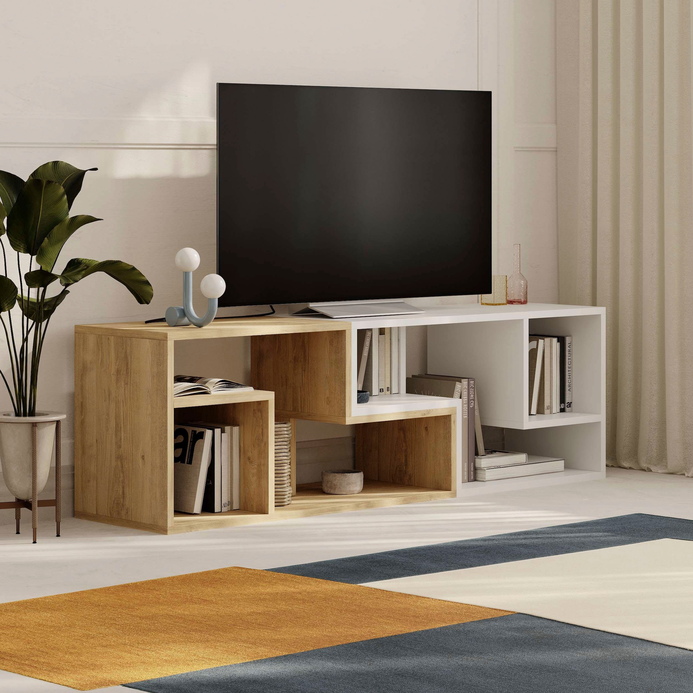 Decortie TV-Schrank »Glis TV Schrank«, (Packung), Einfache Montage,Platzsparend