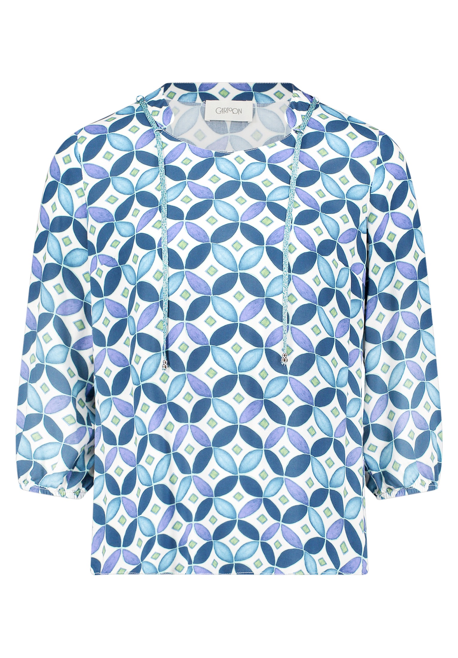 Cartoon Shirtbluse "Damen mit Schnürung" günstig online kaufen