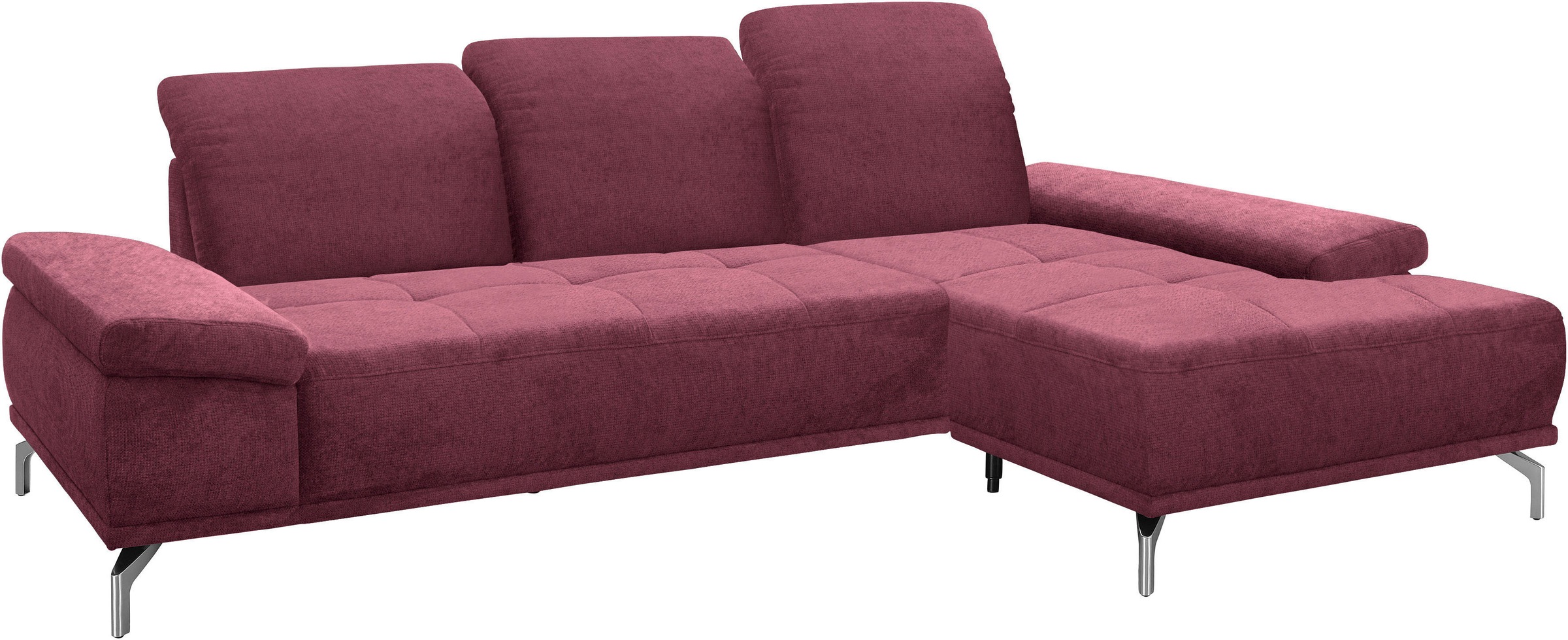 Home affaire Ecksofa "Caluna" Inkl.Sitztiefenverstellung, wahlweise mit Kop günstig online kaufen