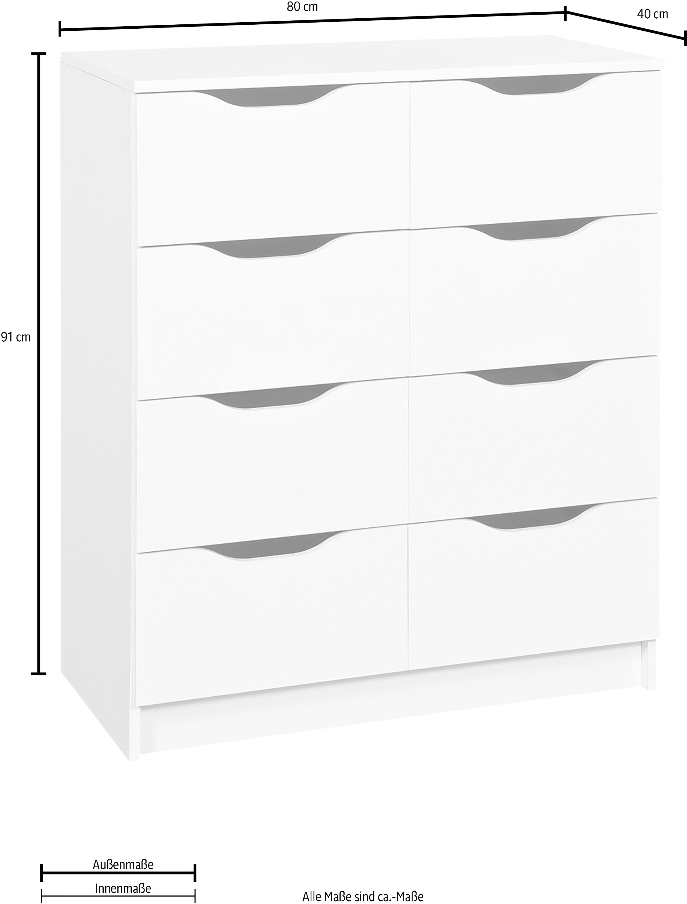 Inter Link Kommode »Westphalen« Breite 80 cm