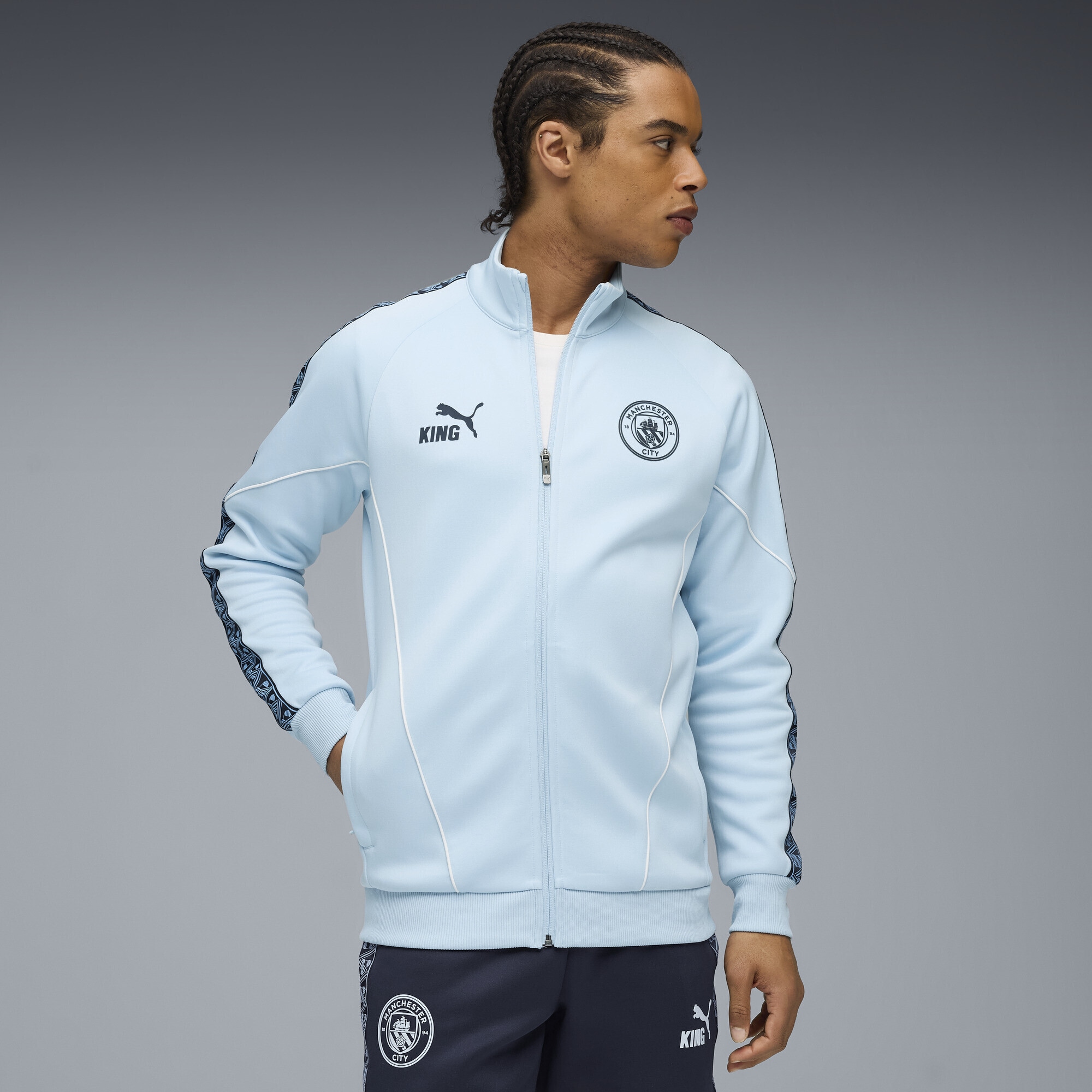 PUMA Sweatjacke »Manchester City KING Anthem Jacke Herren«
