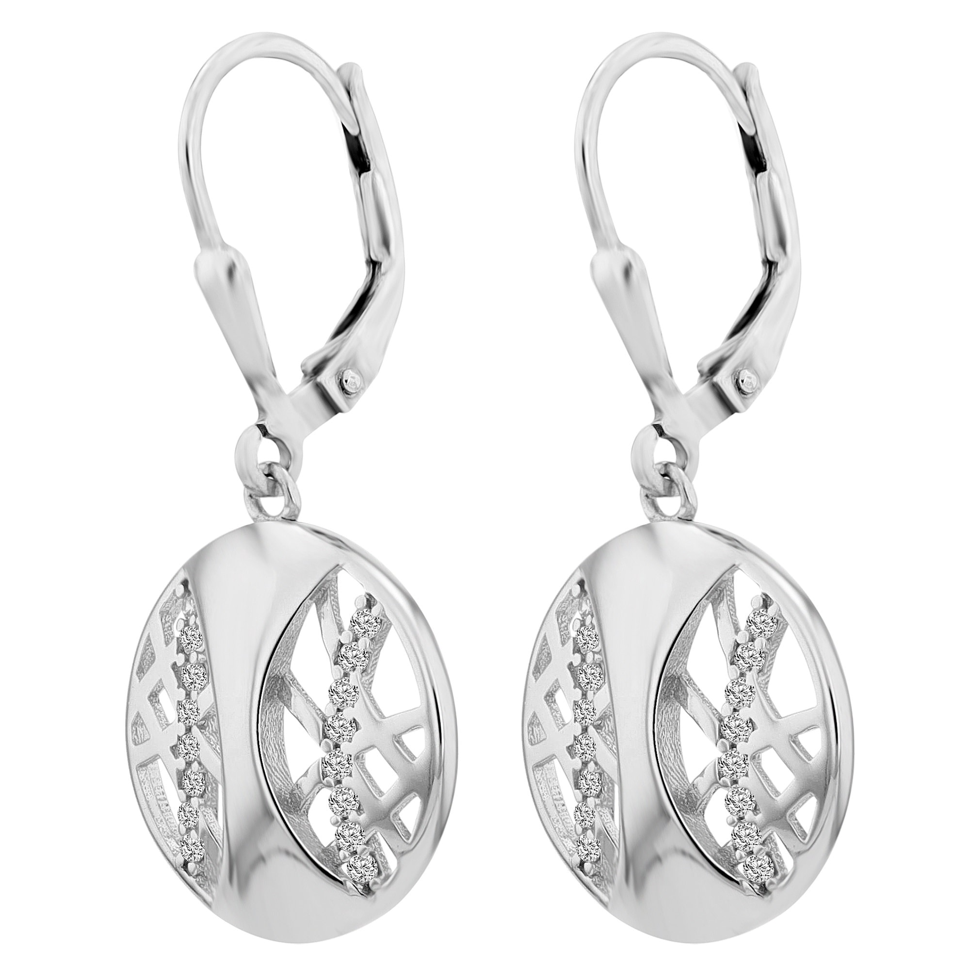 Paar Ohrhänger ADELIA´S "Damen Ohrhänger aus 925 Sterling Silber", silber, Ohrringe, Damen, Damen, Silber 925 (Sterlingsilber)