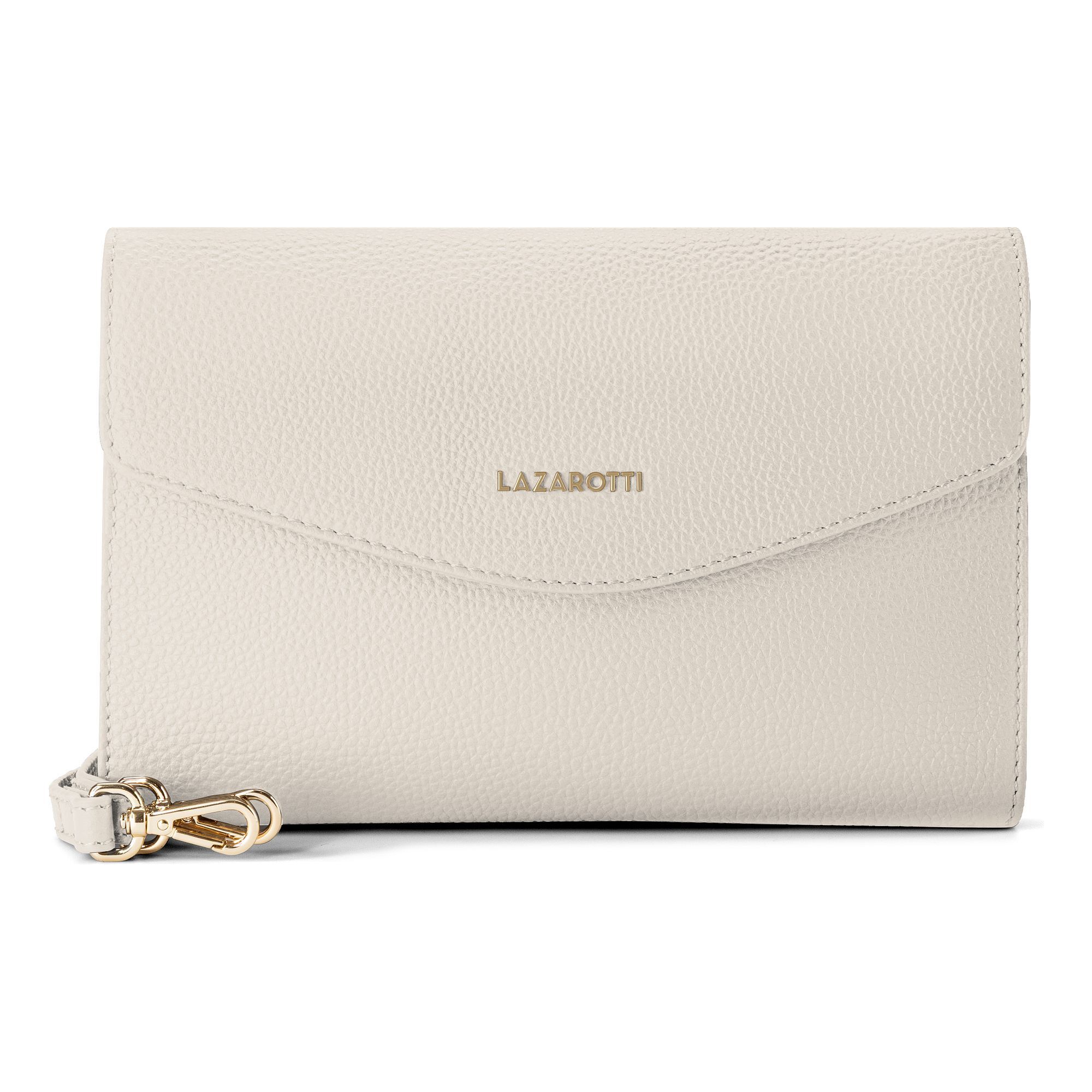 Lazarotti Clutch "Bologna Leather Clutch Umhängetasche Leder 23 cm"