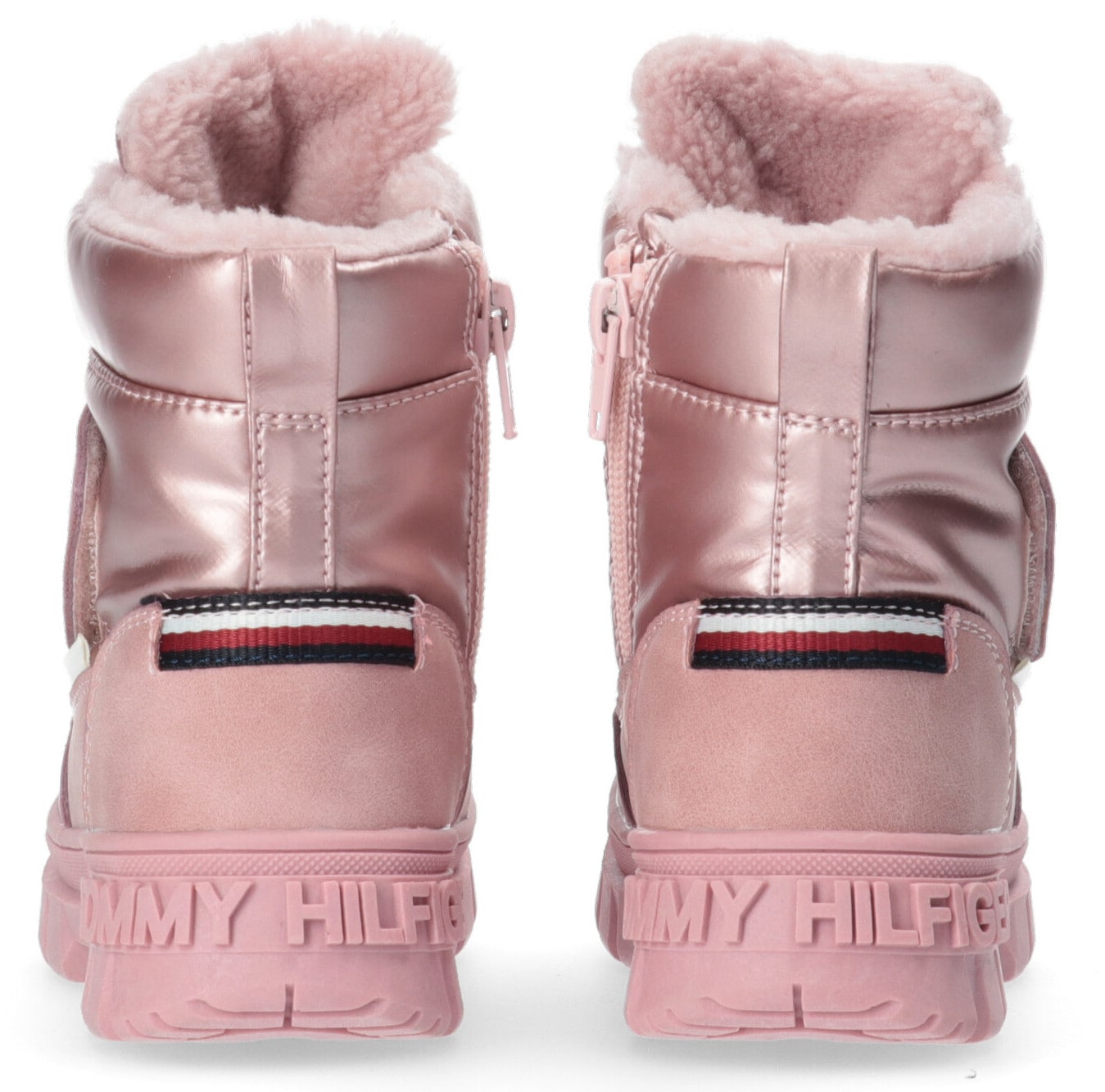 Tommy Hilfiger Snowboots, Winterstiefel, Klettstiefel mit Logoschriftzug auf der Sohle