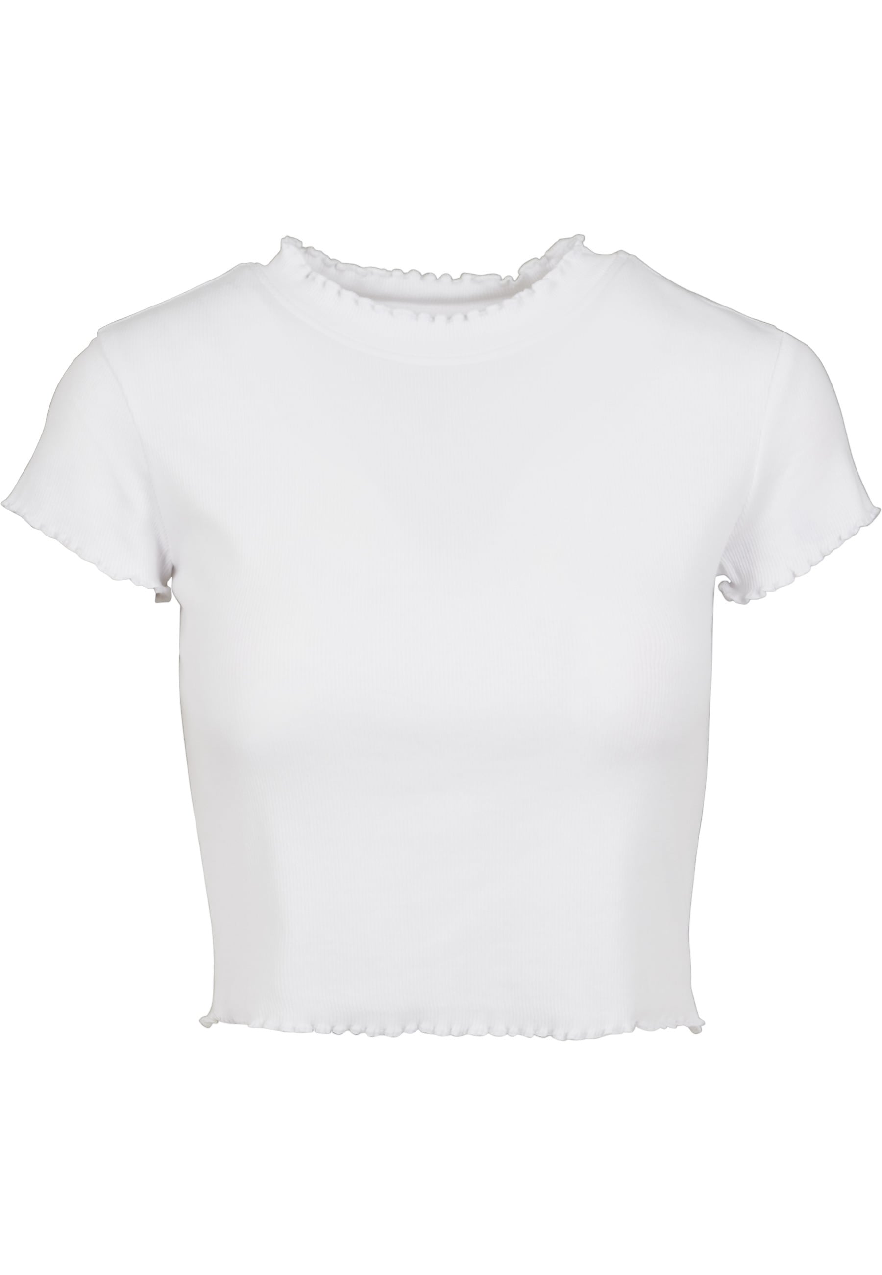 URBAN CLASSICS T-Shirt "Urban Classics Damen Ladies Cropped Rib Tee" 1 Stk. günstig online kaufen