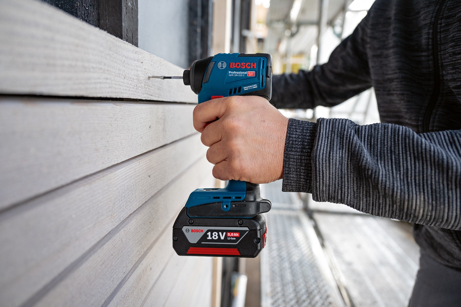 Bosch Professional Akku-Drehschlagschrauber »»GDR 18V-220 C««, ohne Akku, ohne Ladegerät