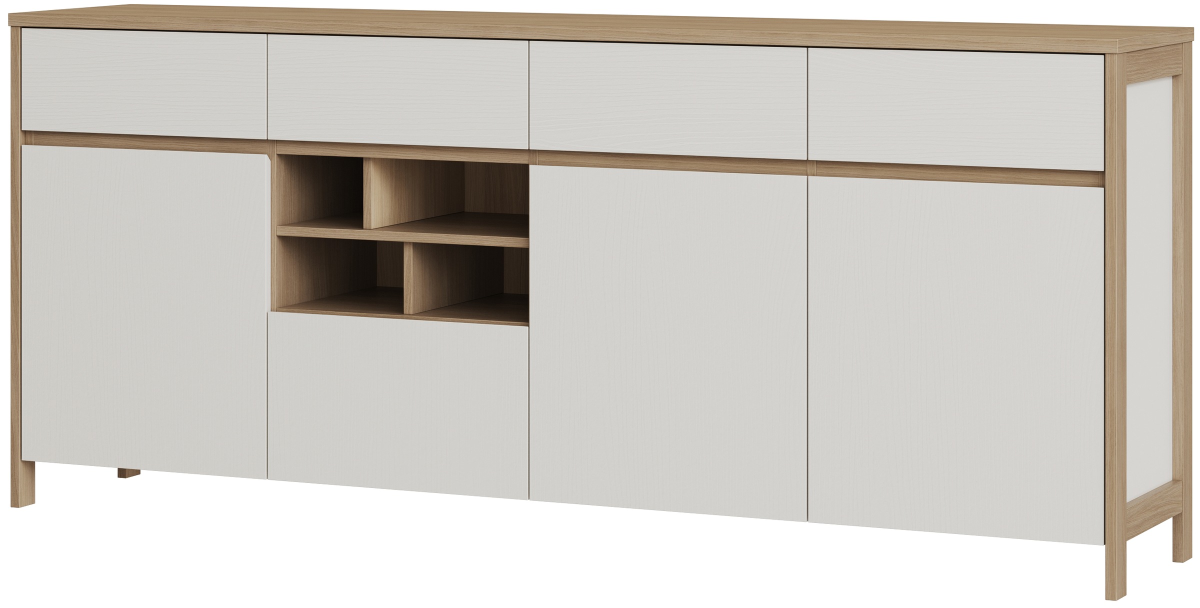 Home affaire Sideboard "Stranda, moderner Schrank, Kommode im Scandi-Style, günstig online kaufen