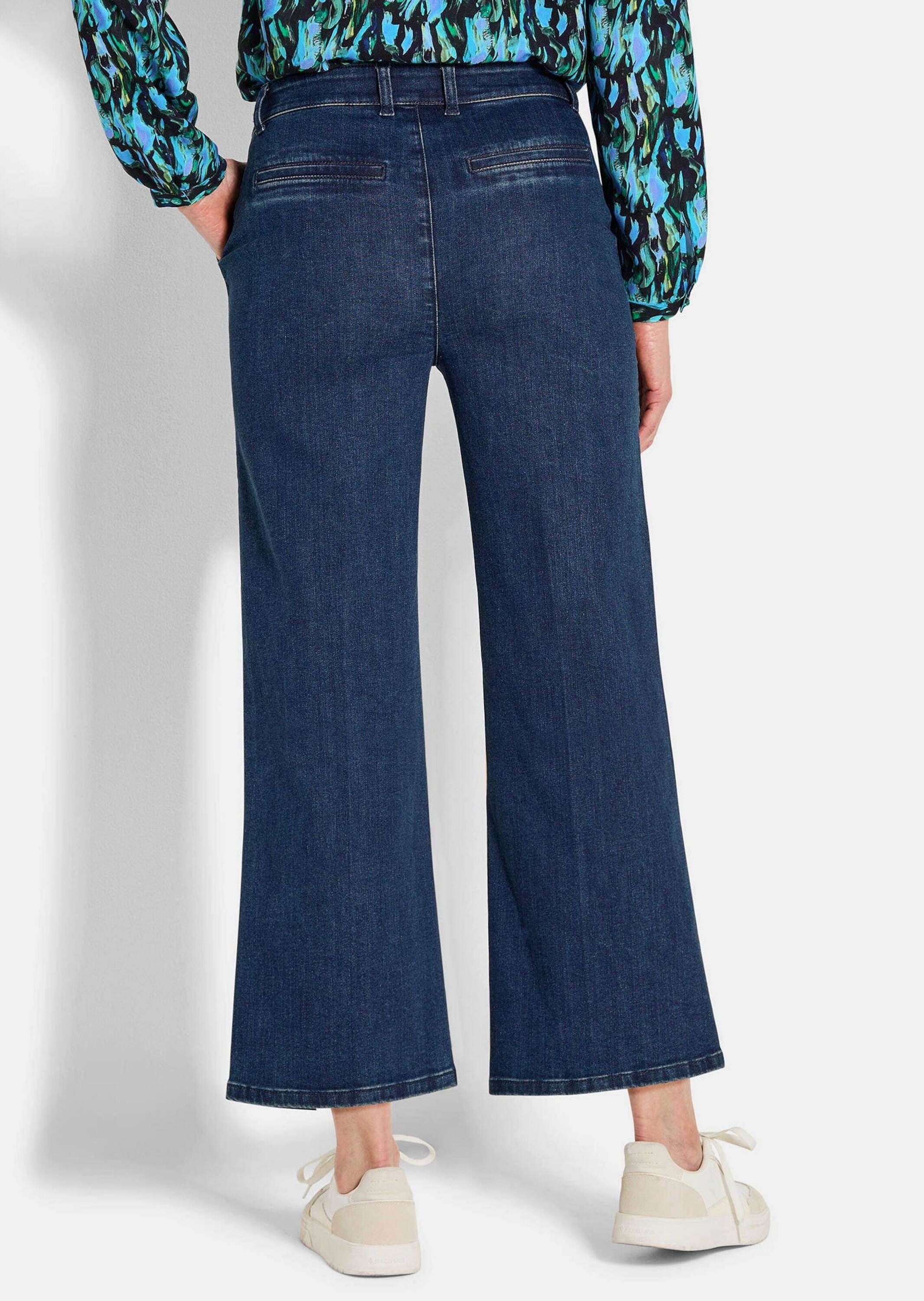 GOLDNER Regular-fit-Jeans »Jeans-Culotte VERA mit Bügelfalten«