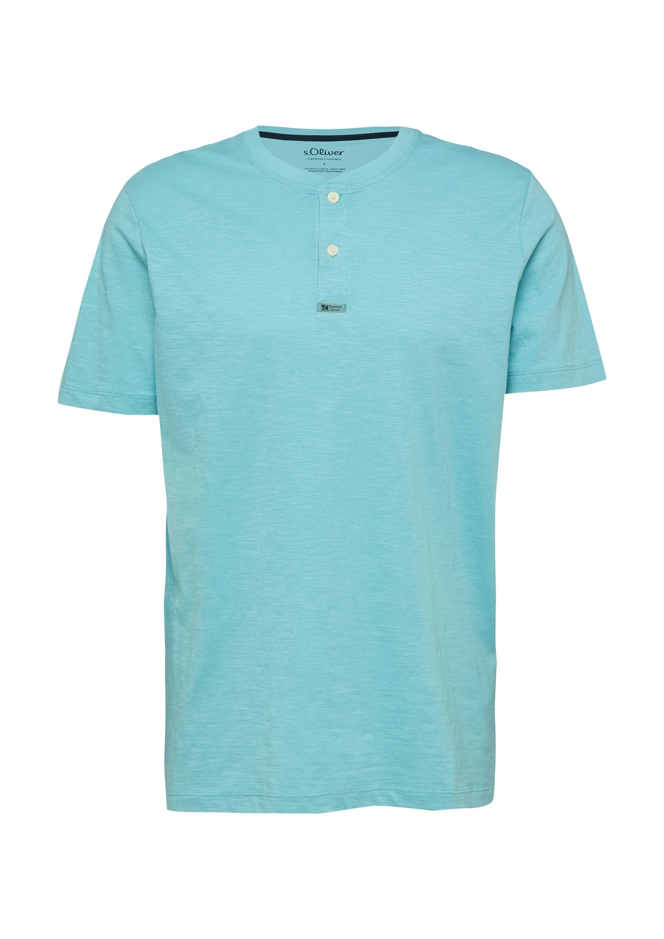 s.Oliver T-Shirt mit Henley Kragen