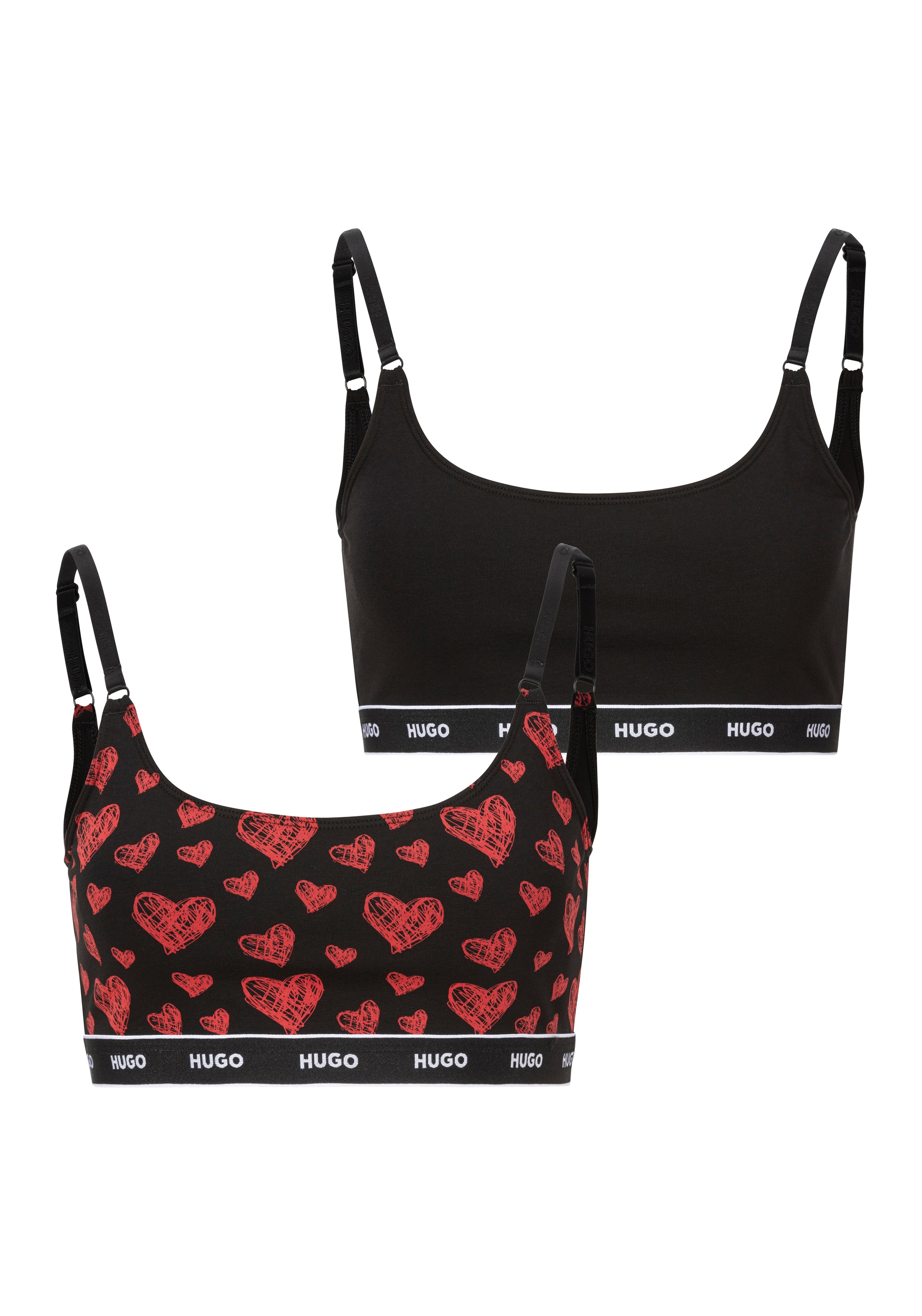 HUGO Underwear Bralette-BH "TWIN BRALETTE DESIGN", mit HUGO Logo auf dem Bu günstig online kaufen