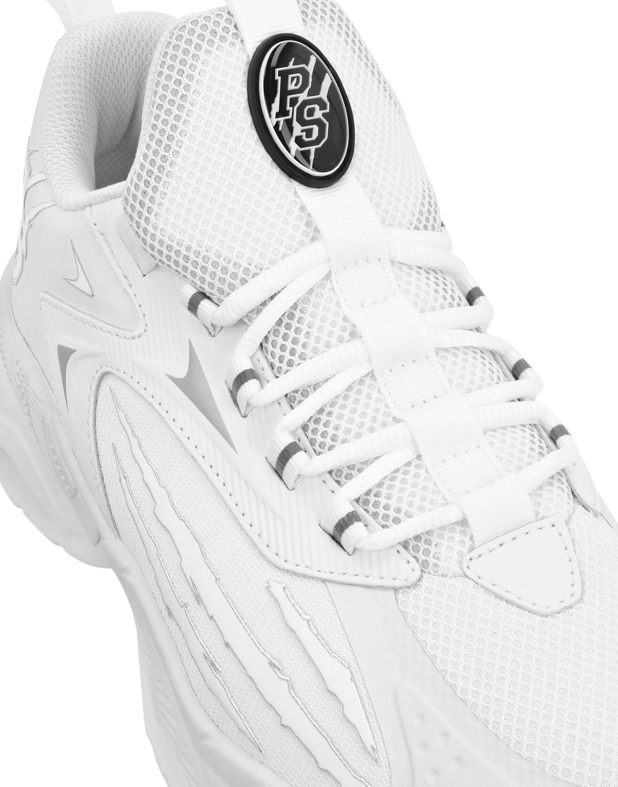 Sneaker PLEIN SPORT "Sneaker", Damen, Gr. 43, Normalschaft, weiß (0101, weiß, weiß), Schuhe Sneaker 6