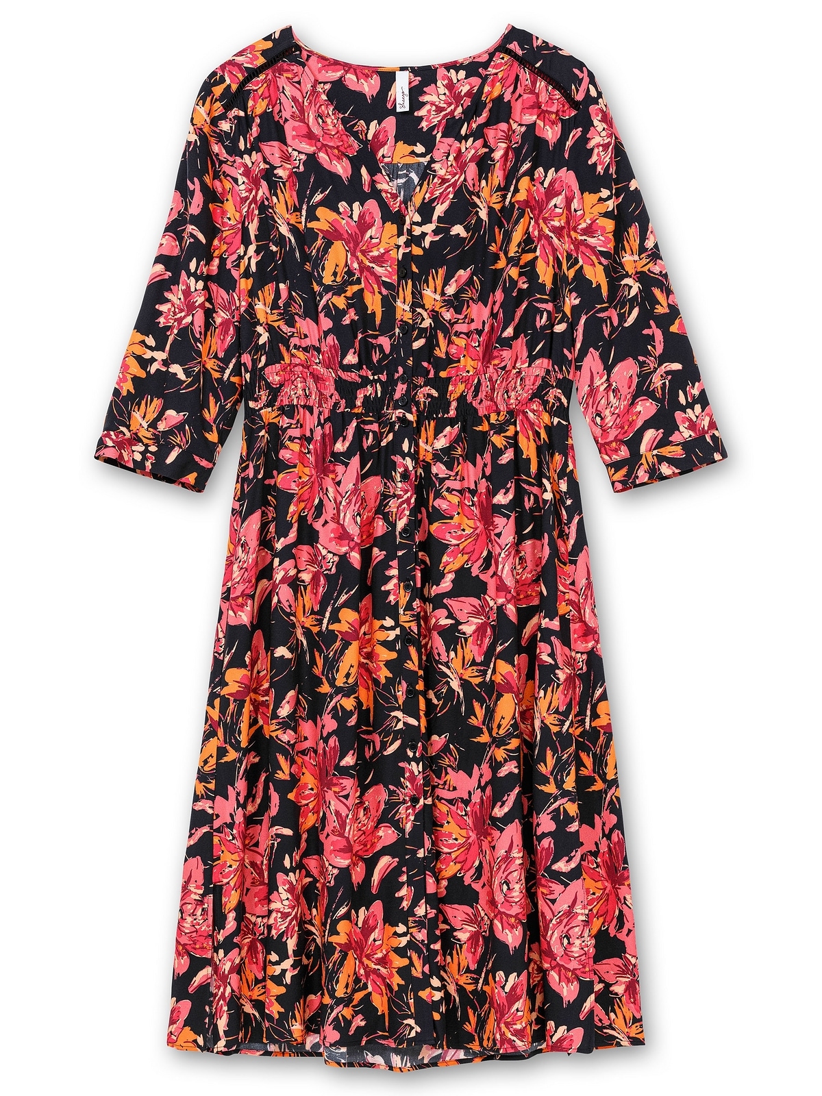 Sheego Blusenkleid »Große Größen«, aus Crêpe, mit Blumendruck