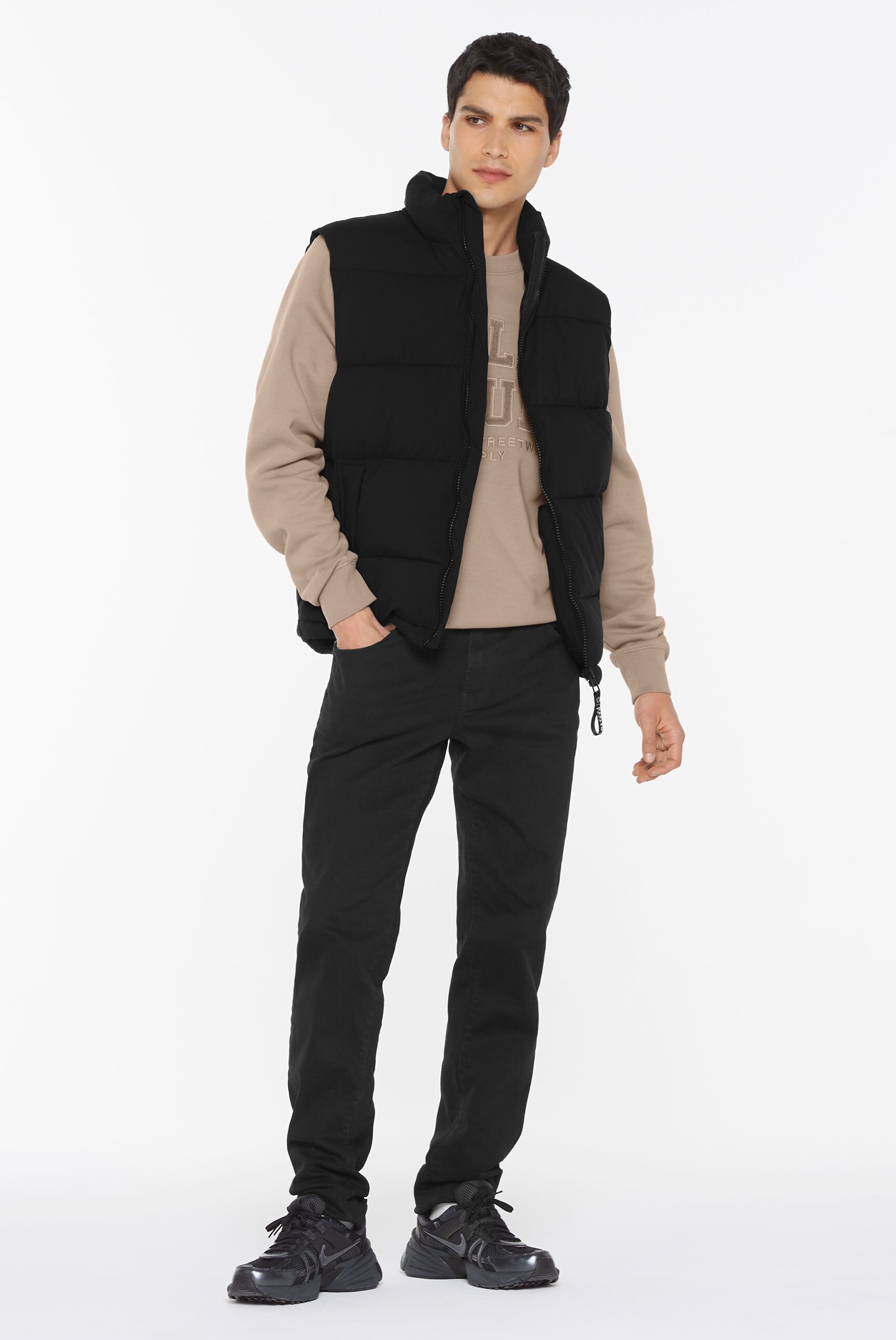 Thumbnail - Harlem Soul Steppweste mit verstellbarem Saum