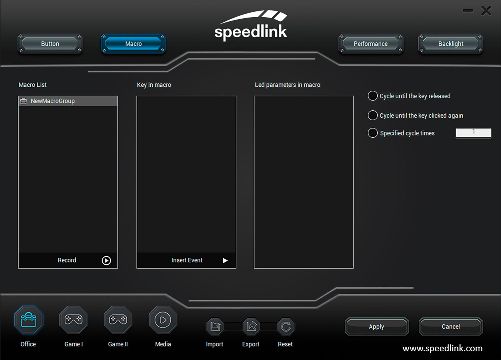 Speedlink Gaming-Maus »DECUS NX RGB Gamer Maus mit Kabel und 6 Tasten«, kabelgebunden, 12800dpi, Programmierbar, Dauerfeuer Taste, 1000Hz Pollingrate