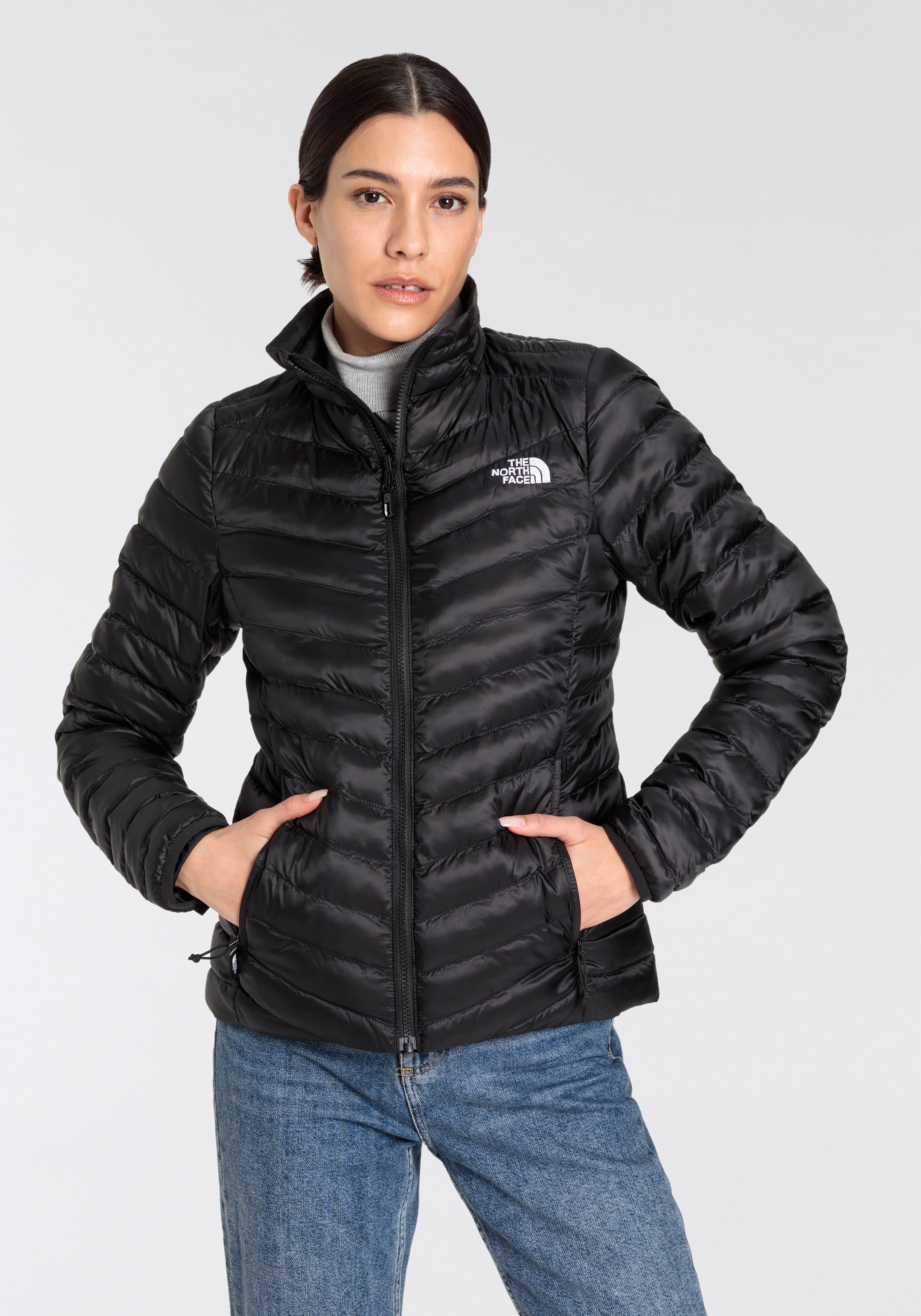 The North Face Funktionsjacke "W HUILA SYNTHETIC JACKET", (1 St.), ohne Kapuze, mit Logoschriftzug