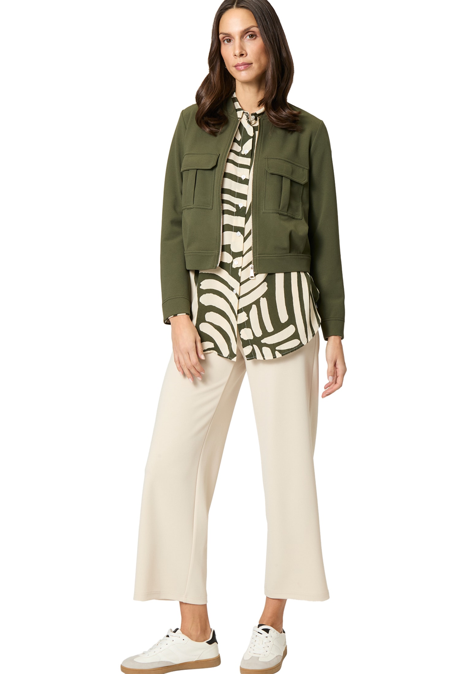 Zero Jackenblazer »zero Sweatjacke mit Klappentaschen«, weiteres Detail
