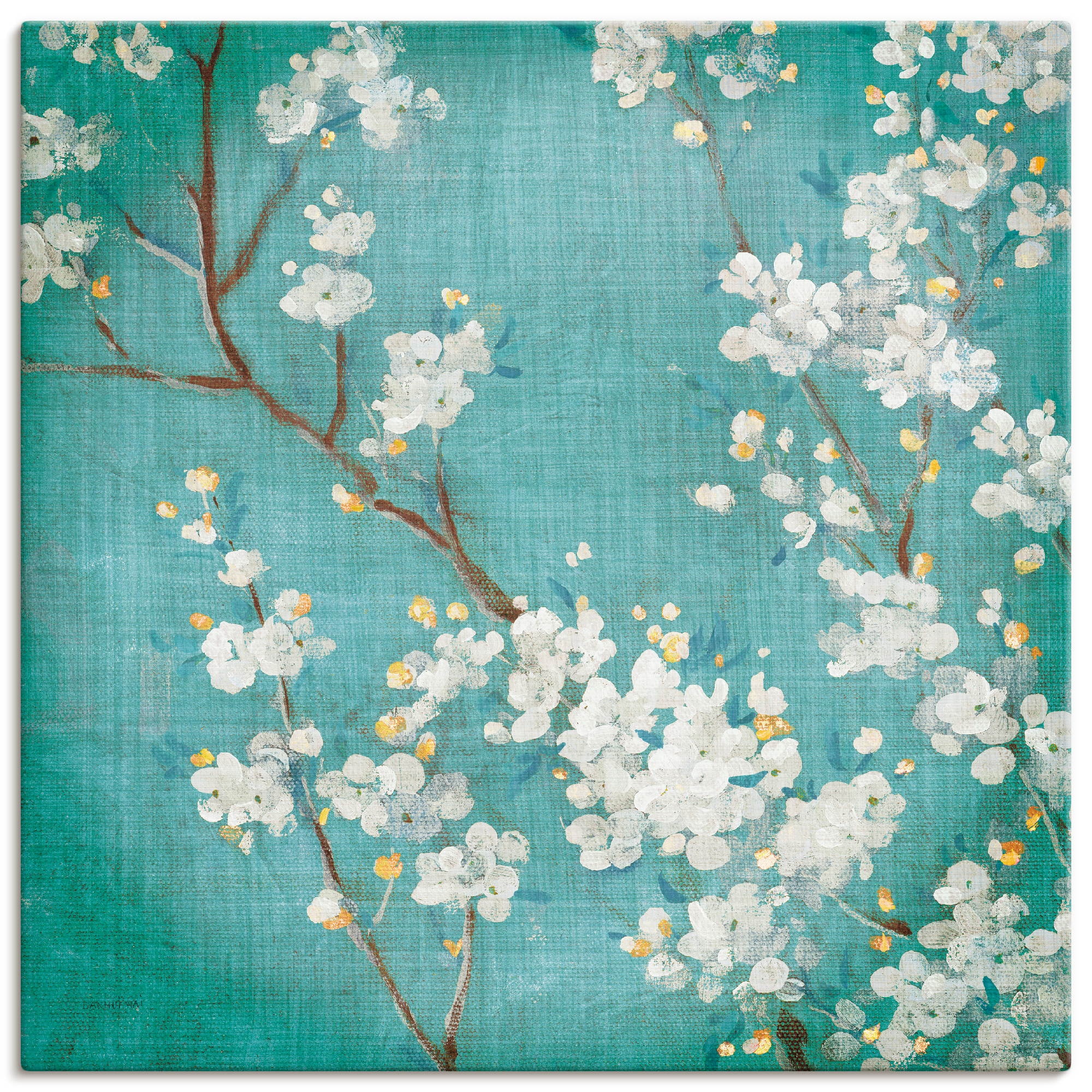 Artland Leinwandbild "Weiße Kirschblüten II" Blumen 1 Stk. tlg. auf Holzrah günstig online kaufen