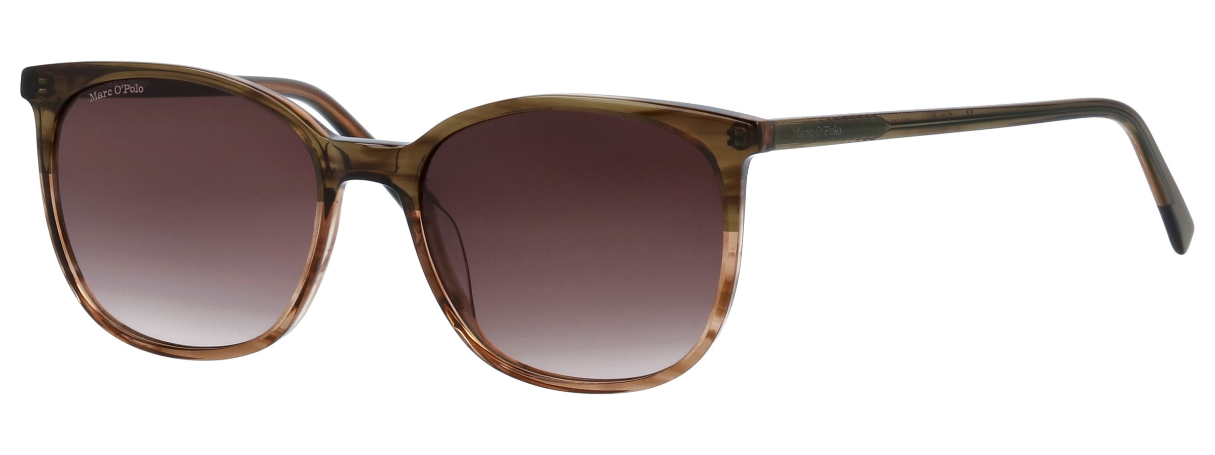 Sonnenbrille MARC O'POLO "Marc O'Polo EYEWEAR Sonnenbrille", Damen, beige (oliv, beige verlauf), Sonnenbrillen Sonnenbrille