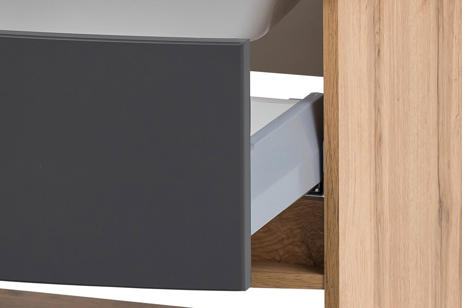 welltime Badezimmer-Set »Kaunas«, (Set, 4 St.), Waschtisch-Set mit Midischrank und Seitenschrank, Breite 160 cm