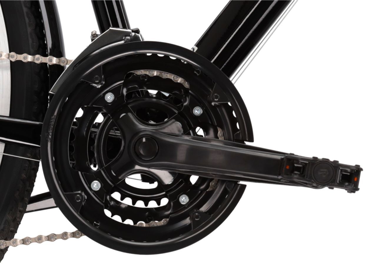 Kross Trekkingrad »KROSS Trekkingrad Trans 1.0 28" schwarz«, 21 Gang, RDM41 Schaltwerk, Kettenschaltung