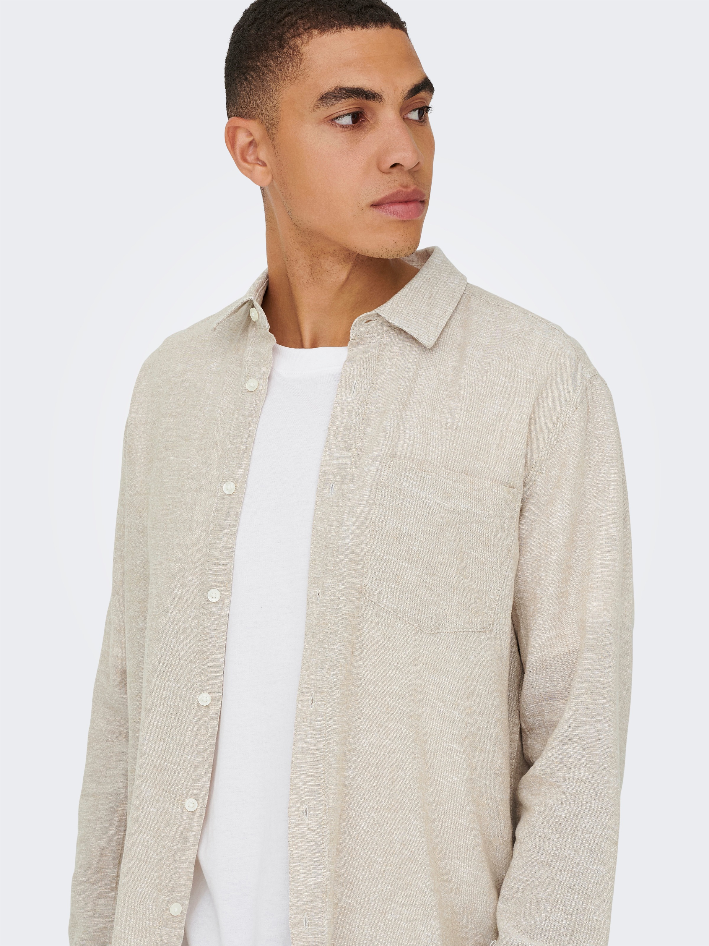 ONLY & SONS Langarmhemd »ONSCAIDEN LIFE REG LS 1 PKT SHIRT NOOS«